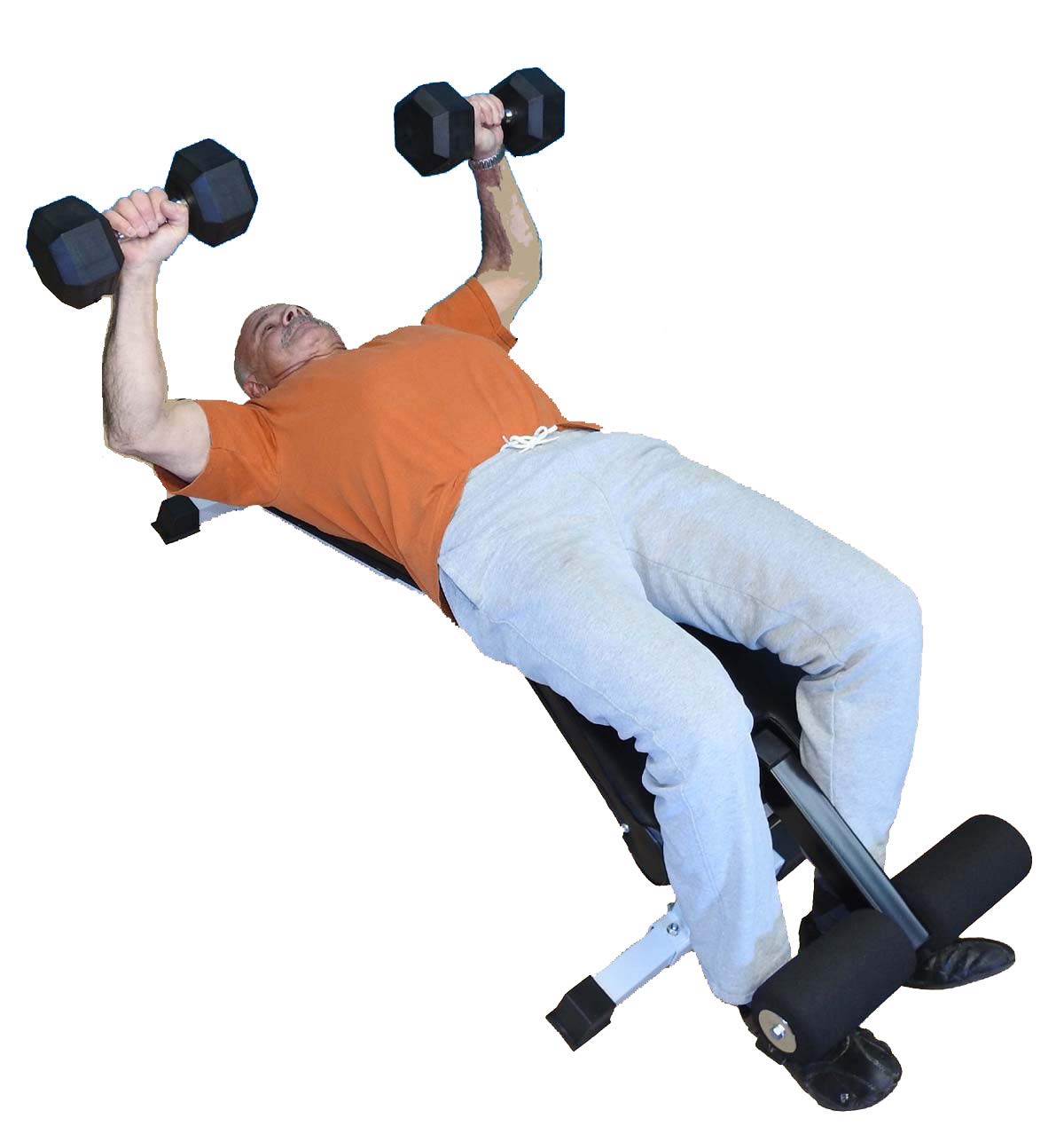 Adjustable TDS Flat Incline Decline Weight Bench - 1000 lb Capacity, 11-Gauge Steel Frame, 7 Back Positions & 4-Position Ergonomic Seat with Wheels - Perfect for Home Gym, Strength Training, and Full-Body Workouts