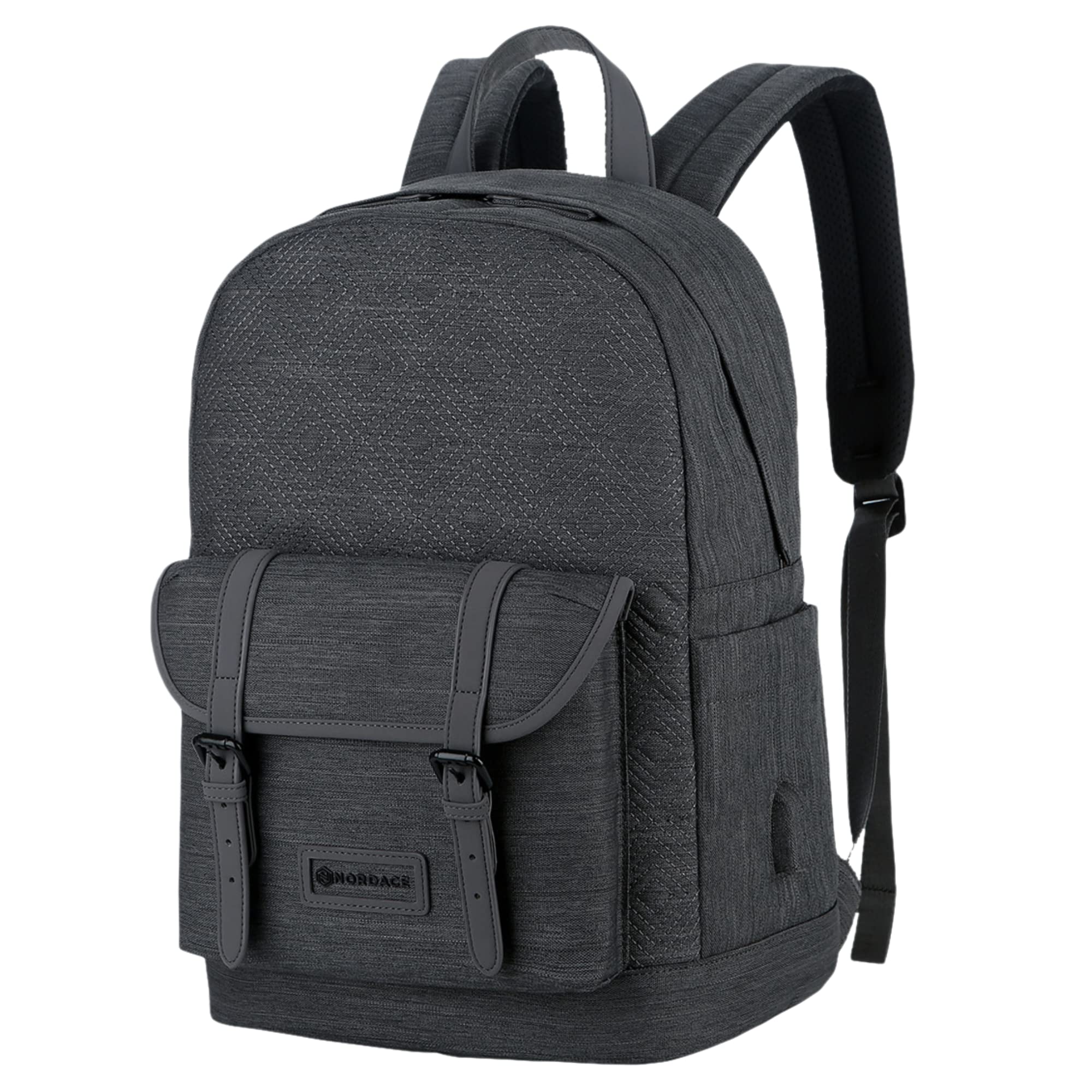 Nordace Comino Classic Backpack with USB Charging Port - Water Resistant 15.6 Inch Laptop Backpack for Men & Women - Perfect for Work, Travel, School & Everyday Use (Charcoal Grey)