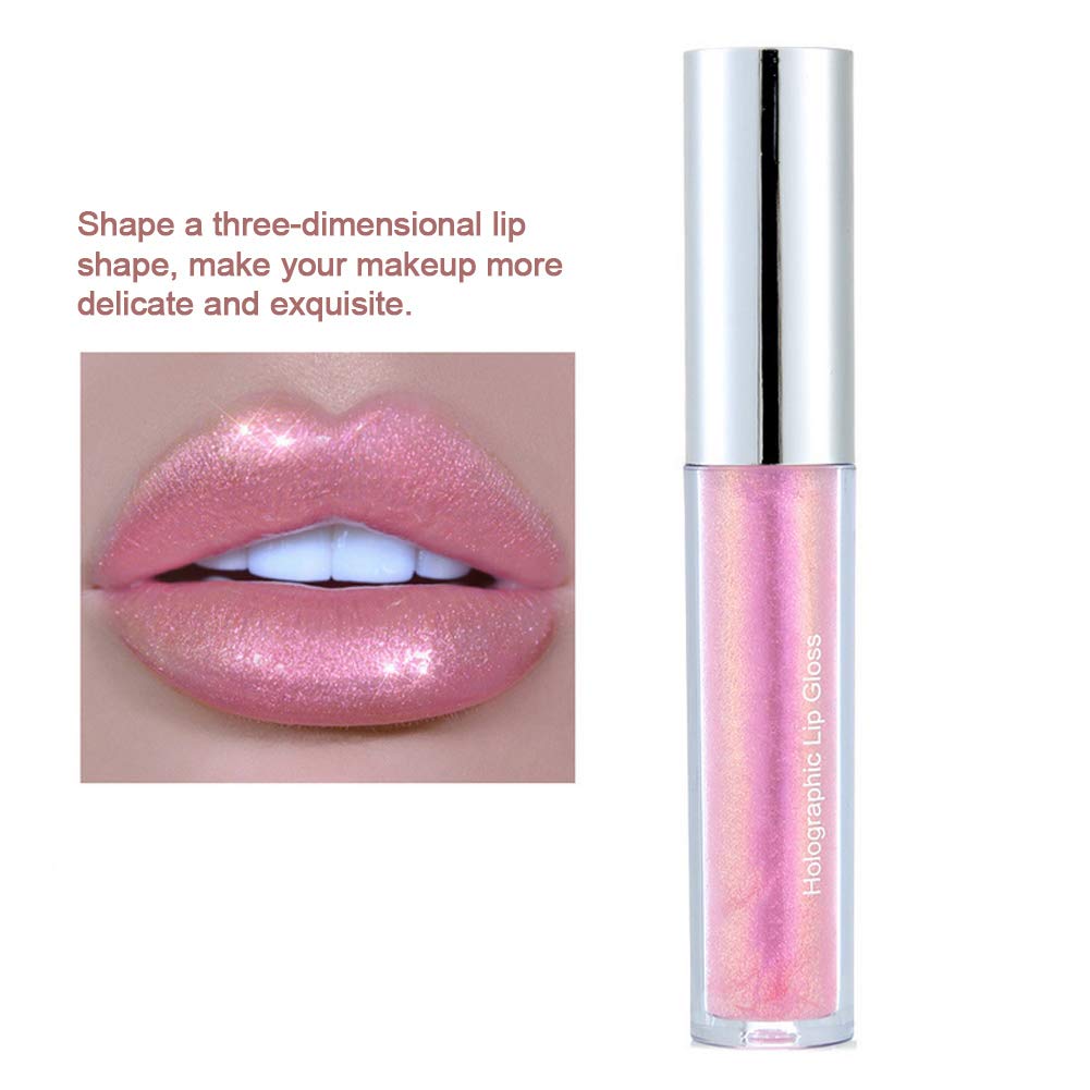 Waterproof Moisturizing Lip Gloss Set - Shiny Glossy Lipstick with Holder for Women & Girls (4 Colors) - Perfect for Daily Wear, Parties & Makeup Gifts