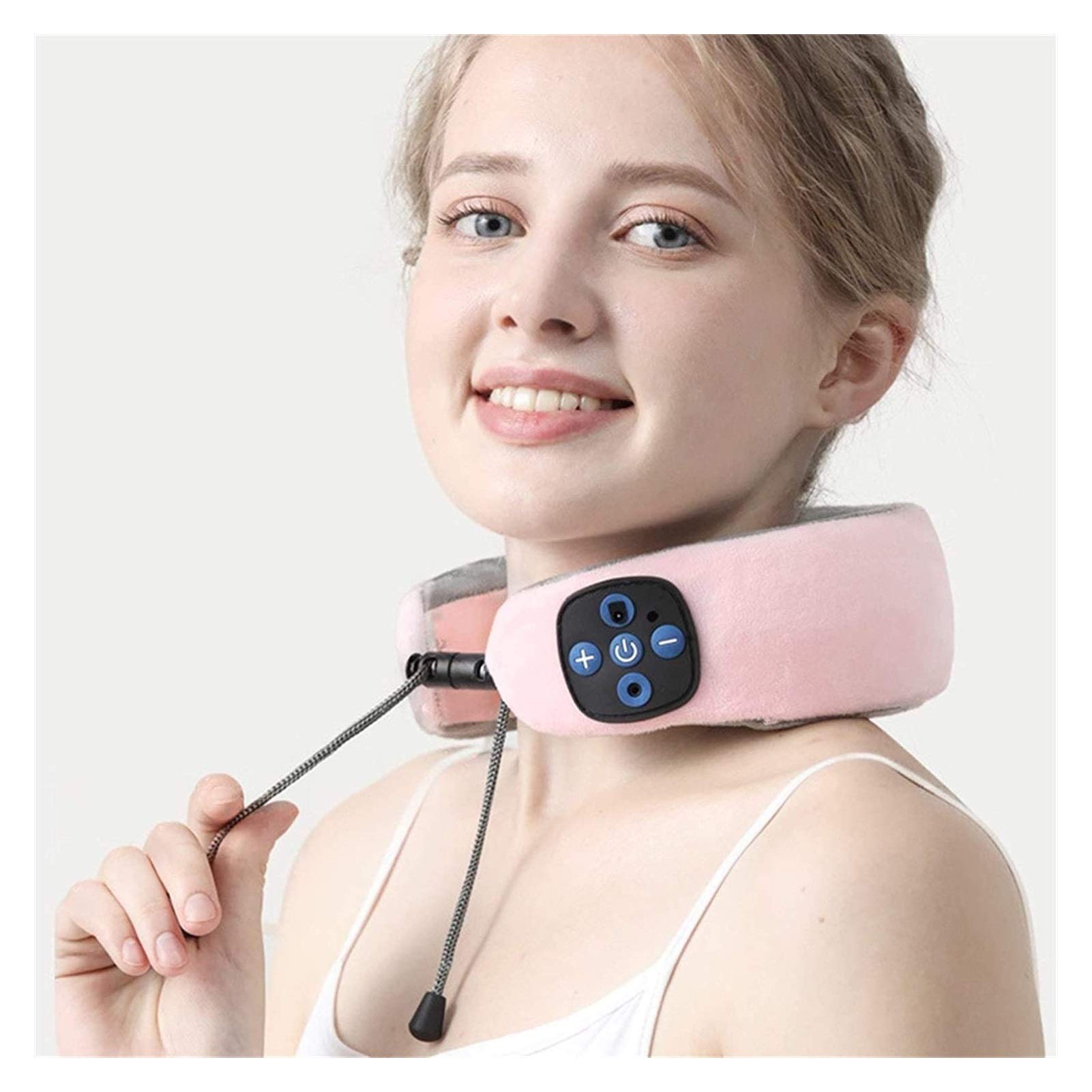 Heated Neck Massager for Pain Relief - Cordless Deep Tissue Massager with 3 Modes & 9 Intensity Levels, Portable Trigger Point Therapy for Shoulder & Back - Perfect Gift for Men & Women - Use at Home, Office, Travel & Gym