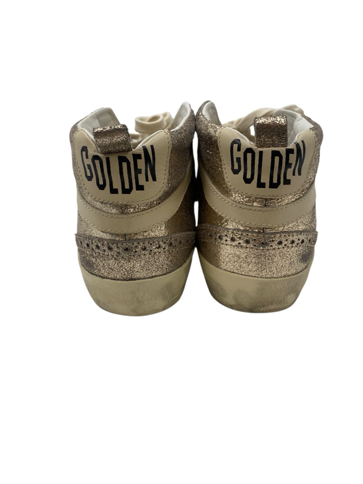 Golden Goose Midstar Metallic Wing Tip Sneakers for Women | Size 39 (US 9) | Fashionable Comfort for Casual Outings & Street Style
