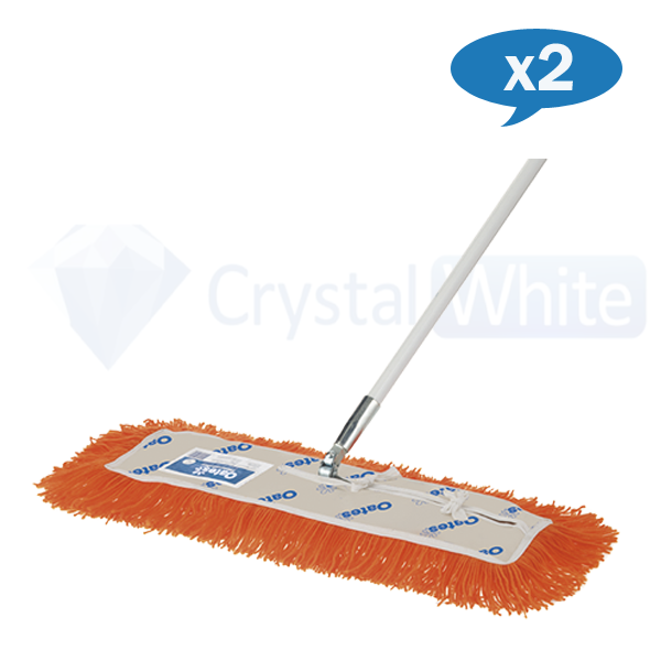Oates Fringe Modacrylic Dust Control Mop 24 Inch (610mm) - Premium Static-Free Cleaning Tool for Hardwood Floors, Tile & Office Spaces