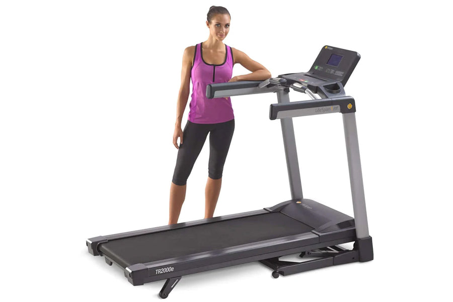 LifeSpan TR2000e Electric Folding Treadmill - Compact Home Fitness Equipment for Running & Walking - Perfect for Small Spaces & Home Gym Workouts