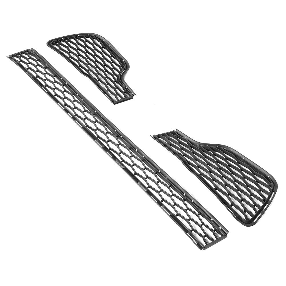 Acouto Front Bumper Lower Grill Set for Maserati Ghibli 2014-2017 - ABS Car Front Bumper Grille Mesh Guard Cover Accessories | Enhances Style & Protects Vehicle from Road Debris