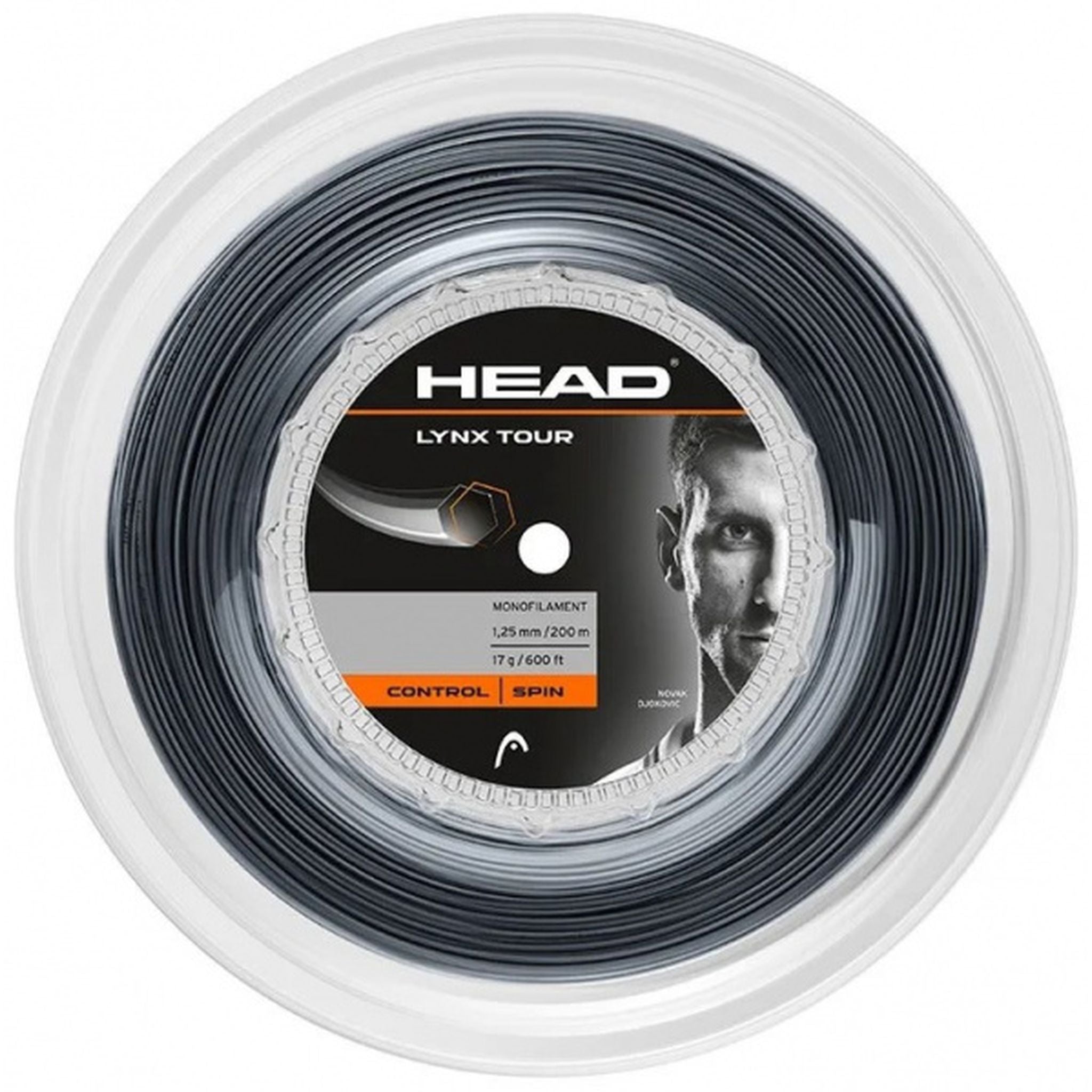 HEAD Lynx Tour 17 1.25mm Tennis String Reel - 660ft Professional Polyester String for Tennis Rackets | Perfect for Competitive Play & Stringing Services