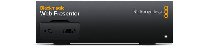 Blackmagic Web Presenter HD - Professional Live Streaming Video Switcher for YouTube, Twitch & Facebook (HDMI & USB 3.0) - Perfect for Webinars, Gaming Streams & Online Classes