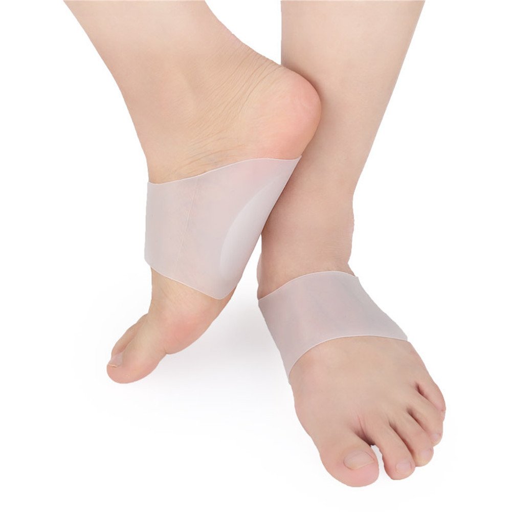 Plantar Fasciitis Relief Sleeves - Soft Gel Arch Support Insoles for Men & Women - Comfortable Foot Pain Relief for Running, Walking & Standing All Day (2 Pairs)