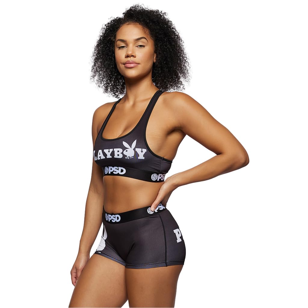 Playboy Women's Boy Shorts - Full Coverage Stretch Underwear for Women | Comfortable & Breathable Panties for Daily Wear, Lounge & Sleep
