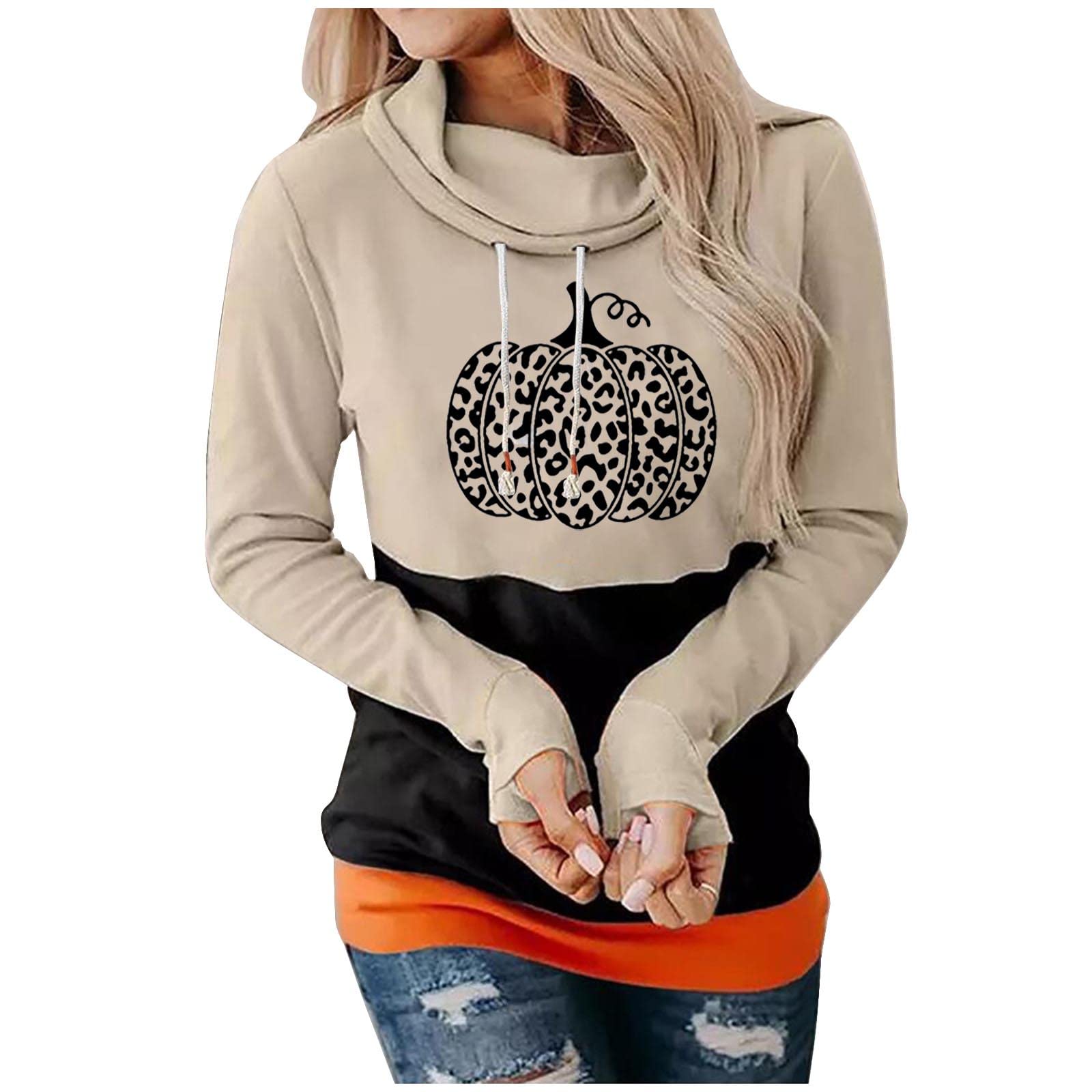 Women's Oversized Casual Hoodie - Long Sleeve Cartoon Print Pullover with Trendy Pockets | Cozy Loungewear & Streetwear Fashion