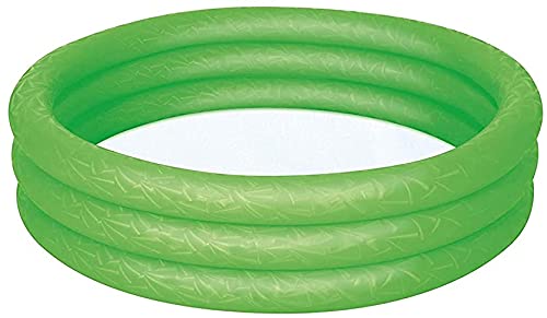 H2OGO! 3 Ring Inflatable Kiddie Pool for Toddlers & Kids - 40 Inch Outdoor Baby Ball Pit Swimming Pool (Green) - Perfect for Backyard Play, Summer Water Fun & Sensory Activities