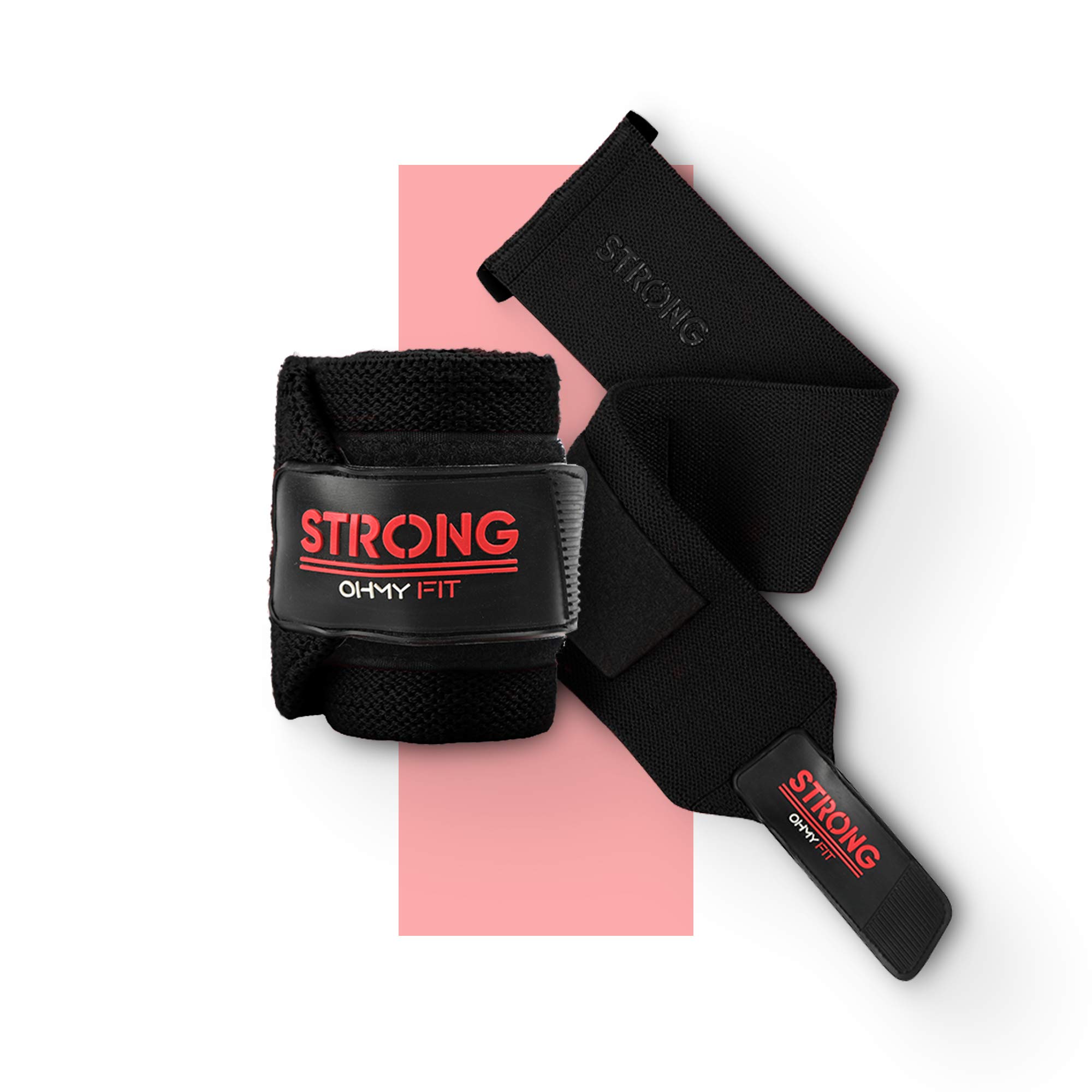 Premium STRONG Wrist Wraps for Weightlifting & CrossFit - Heavy Duty Gym Wrist Support for Men & Women - Ideal for Powerlifting, Bodybuilding & Fitness Training