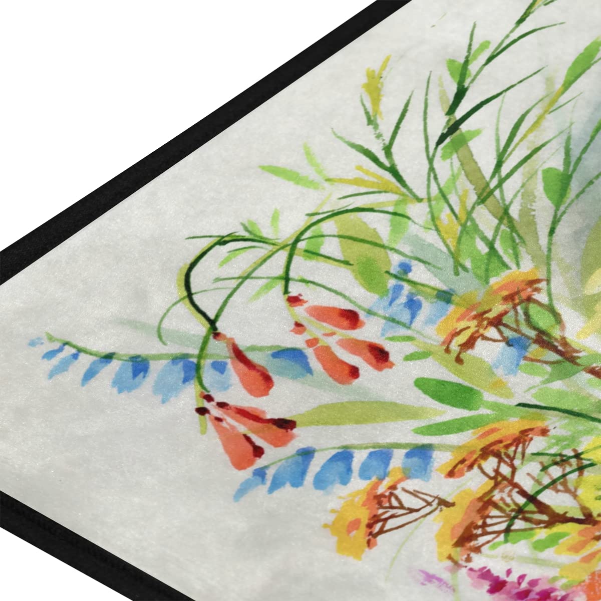 Easter Bunny Flower Non-Slip Kitchen Rug 39