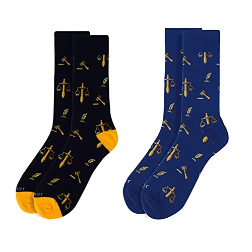 Funny Lawyer Socks for Men & Women - Novelty Law & Order Justice Gifts - Perfect for Graduation, Appreciation & Courtroom Humor - Ideal for Legal Professionals & Law Students
