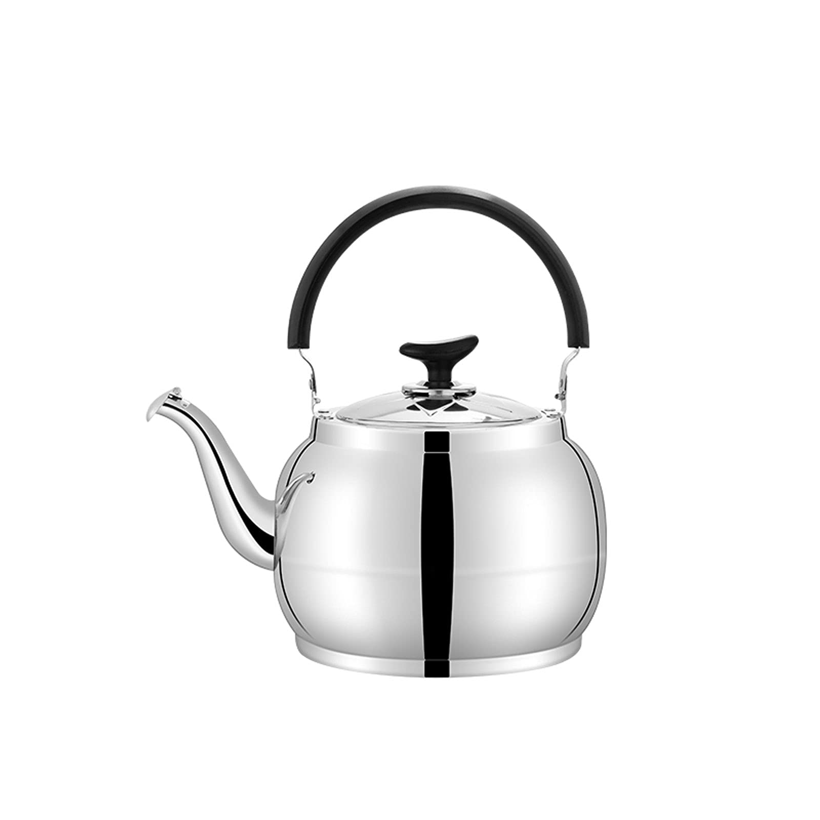 ACCP Whistling Tea Kettle with Automatic Buzzer - Stainless Steel Stovetop Teapot for Even Heat Conduction - Perfect for Camping, Hiking, Backpacking & Picnics - Works on Fire & Induction Cooktops - Ideal for Outdoor Adventures & Home Kitchen Use