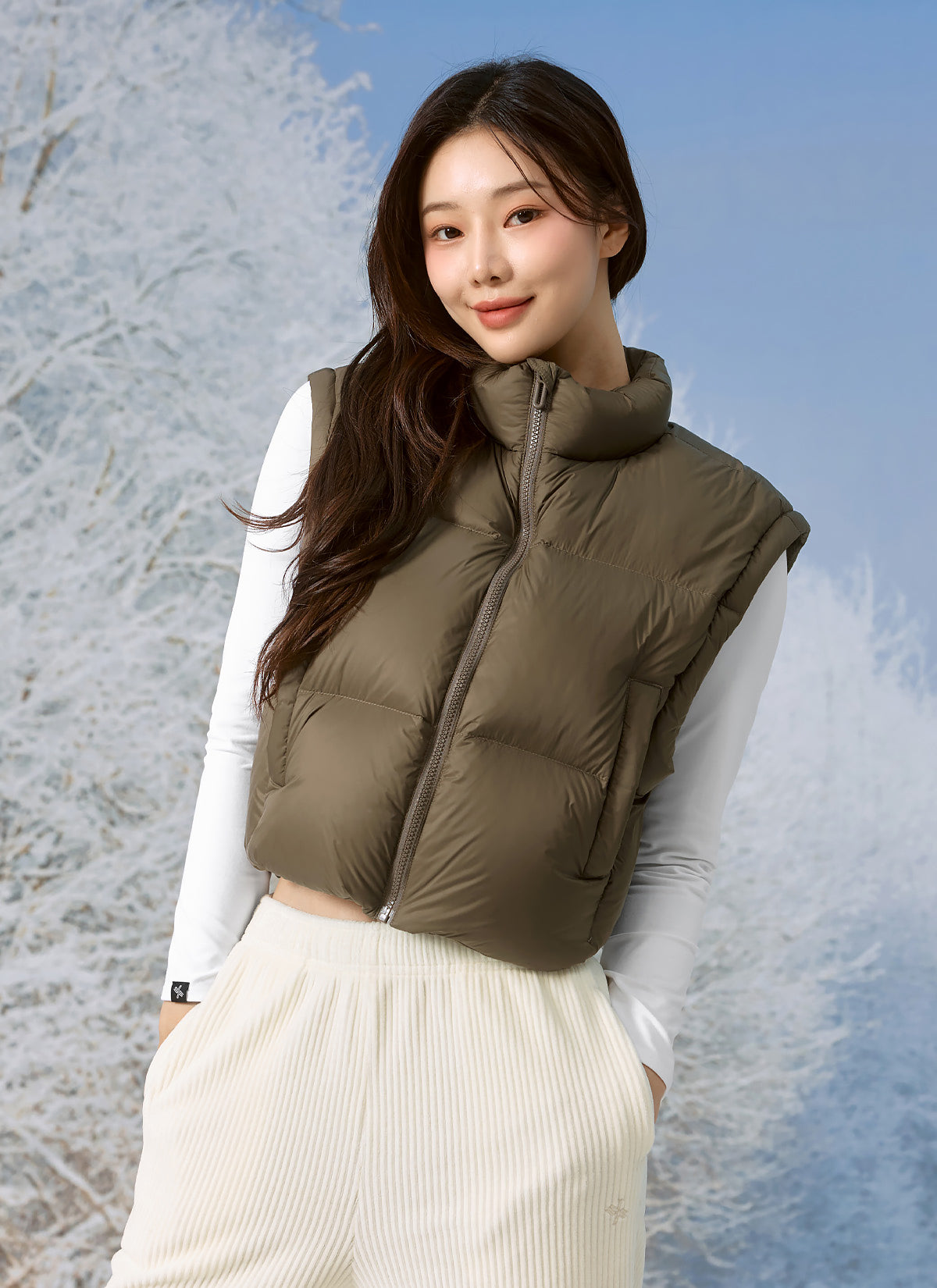 Detachable Goose Down Short Jumper - Lightweight Warm Winter Jacket for Women & Men - Perfect for Outdoor Activities, Travel & Casual Wear