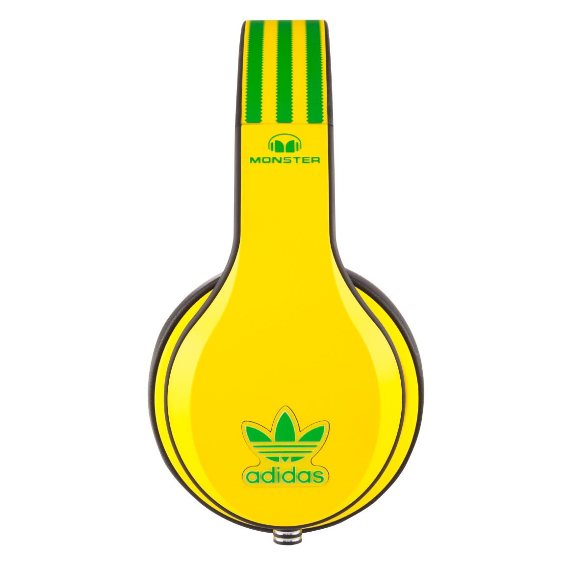 Adidas Limited Edition Monster Over-Ear Headphones with Apple ControlTalk - Wireless Bluetooth Headset with Built-in Mic & Music Controls (Yellow/Green/Black) for Gaming, Workouts & Travel