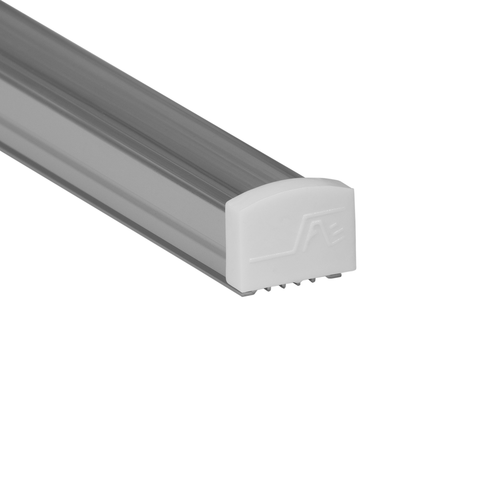 10-Pack 8ft (2.4Meter) LED Aluminum Channels with Frosted Diffuser for LED Strip Lights - 961 Series LED Profile Extrusion Fits Up to 16mm/0.63
