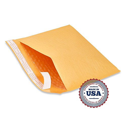 Kraft Bubble Mailers Variety Pack - 100 Pcs Each of #2 (8.5x12), #0 (6x10), #000 (4x8) Padded Envelopes | Durable Shipping Protection for Ecommerce, Small Business & Online Sellers | Perfect for Mailing Jewelry, Books, CDs & Fragile Items