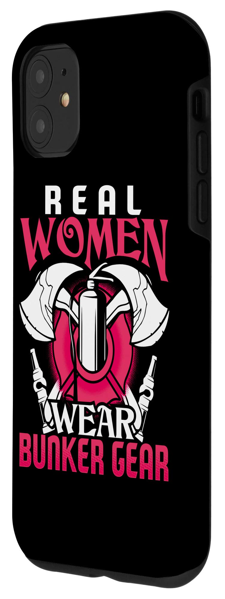 iPhone 11 Firefighter Case - Durable Bunker Gear Design for Real Women Firefighters - Perfect Gift for EMTs & First Responders