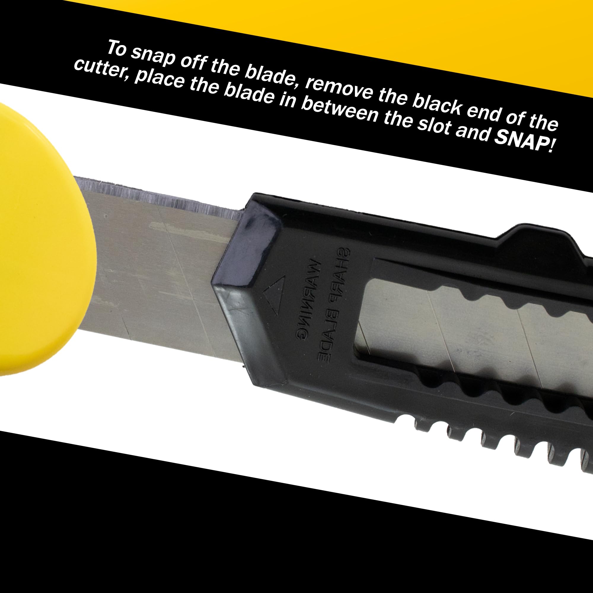 600 Pack Heavy Duty Utility Knives with Snap-Off Blades - Box Cutters for Warehouse, Shipping & DIY Projects - Black Industrial Safety Knives for Packaging, Moving & Crafting