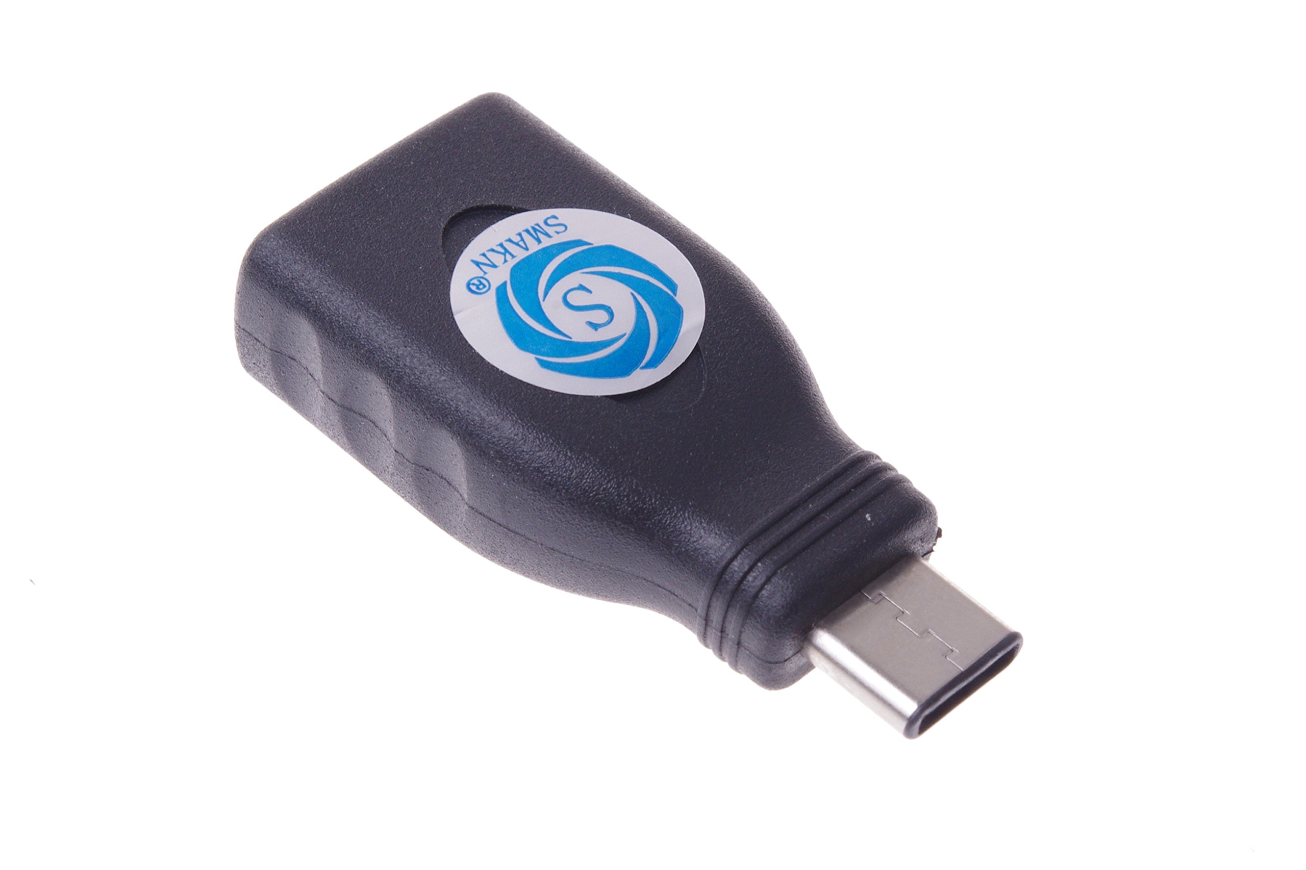 SMAKN USB 3.1 Type C Male to A Female Adapter - High Speed USB 3.0 OTG Converter for MacBook Air, Pro, Chromebook - Transfer Data, Connect Peripherals for Work & Travel