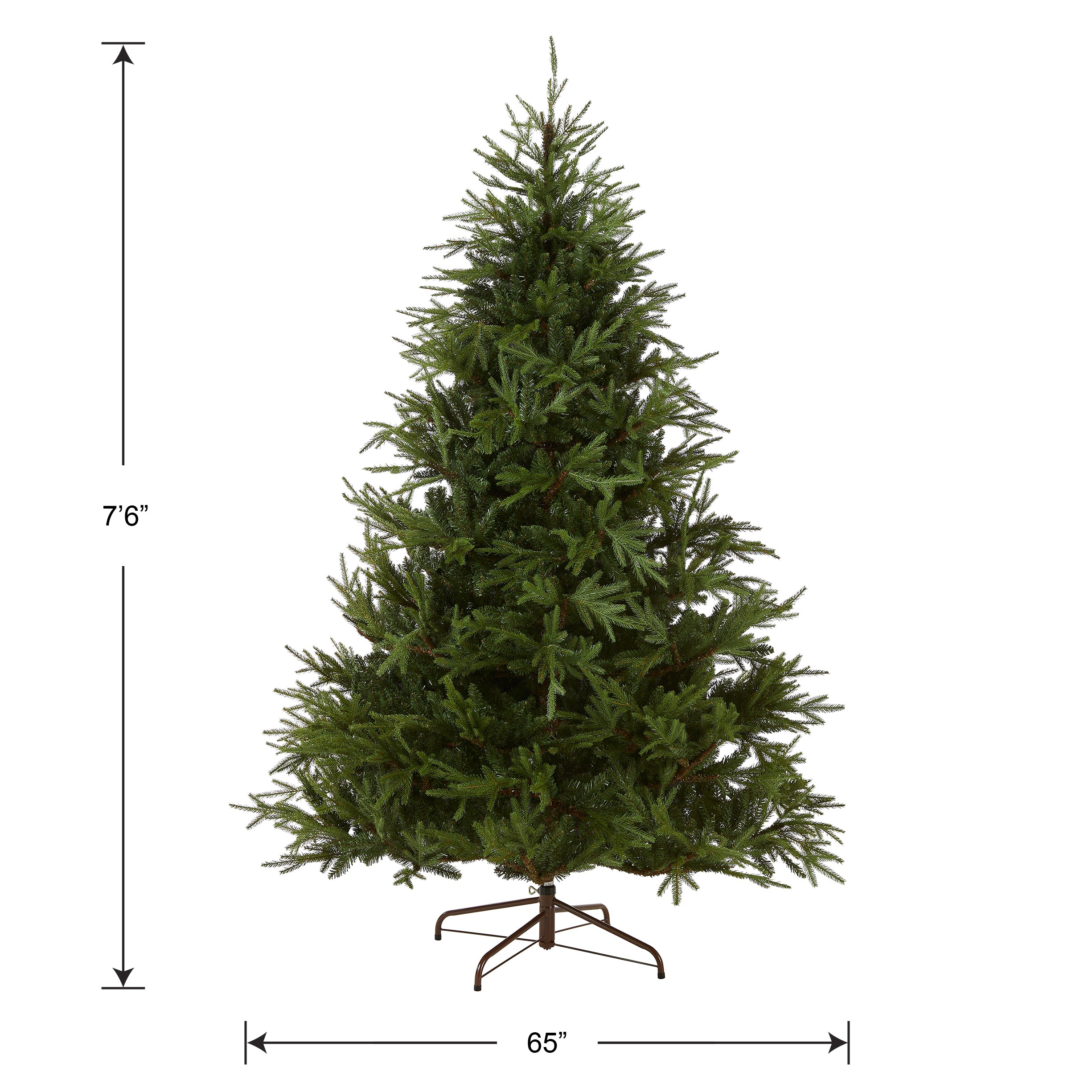 7.5 ft. Fraser Fir Christmas Tree - Premium Artificial Holiday Tree with Realistic Needles & Sturdy Stand | Perfect for Living Room, Office, or Holiday Decorations