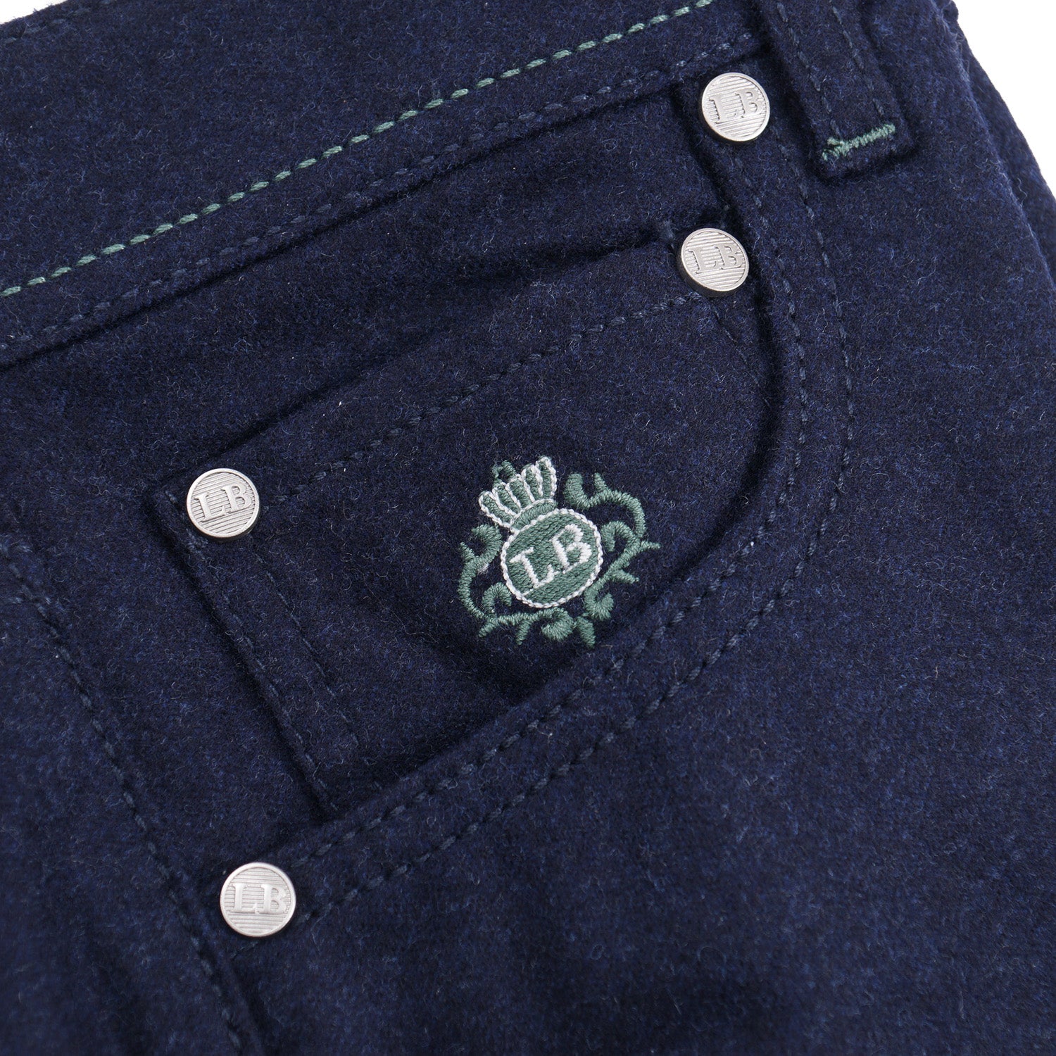 Luigi Borrelli Premium Wool 5-Pocket Dress Pants for Men - Comfortable Business Casual & Office Wear - Perfect for Work, Travel & Formal Occasions