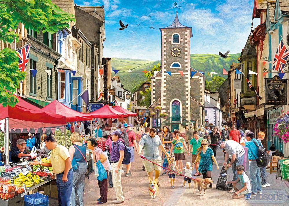 Gibsons 1000-Piece Jigsaw Puzzle - Keswick by Czes Pachela | Scenic Landscape Puzzle for Adults & Teens | Perfect for Family Game Night & Relaxation