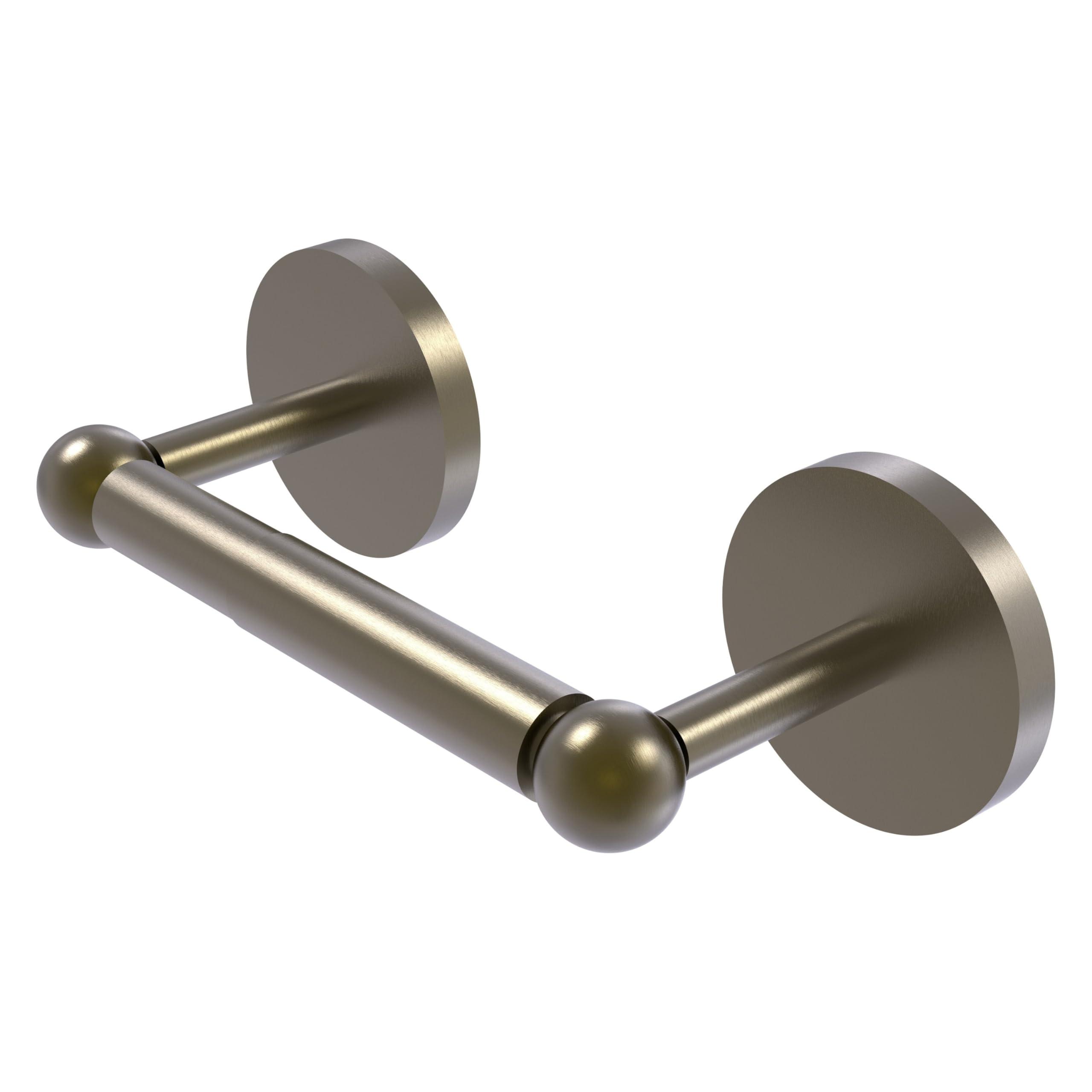 Allied Brass 1024-ABR Skyline Collection Two Post Toilet Paper Holder in Antique Brass - Vintage Bathroom Tissue Roll Dispenser for Classic & Modern Home Decor