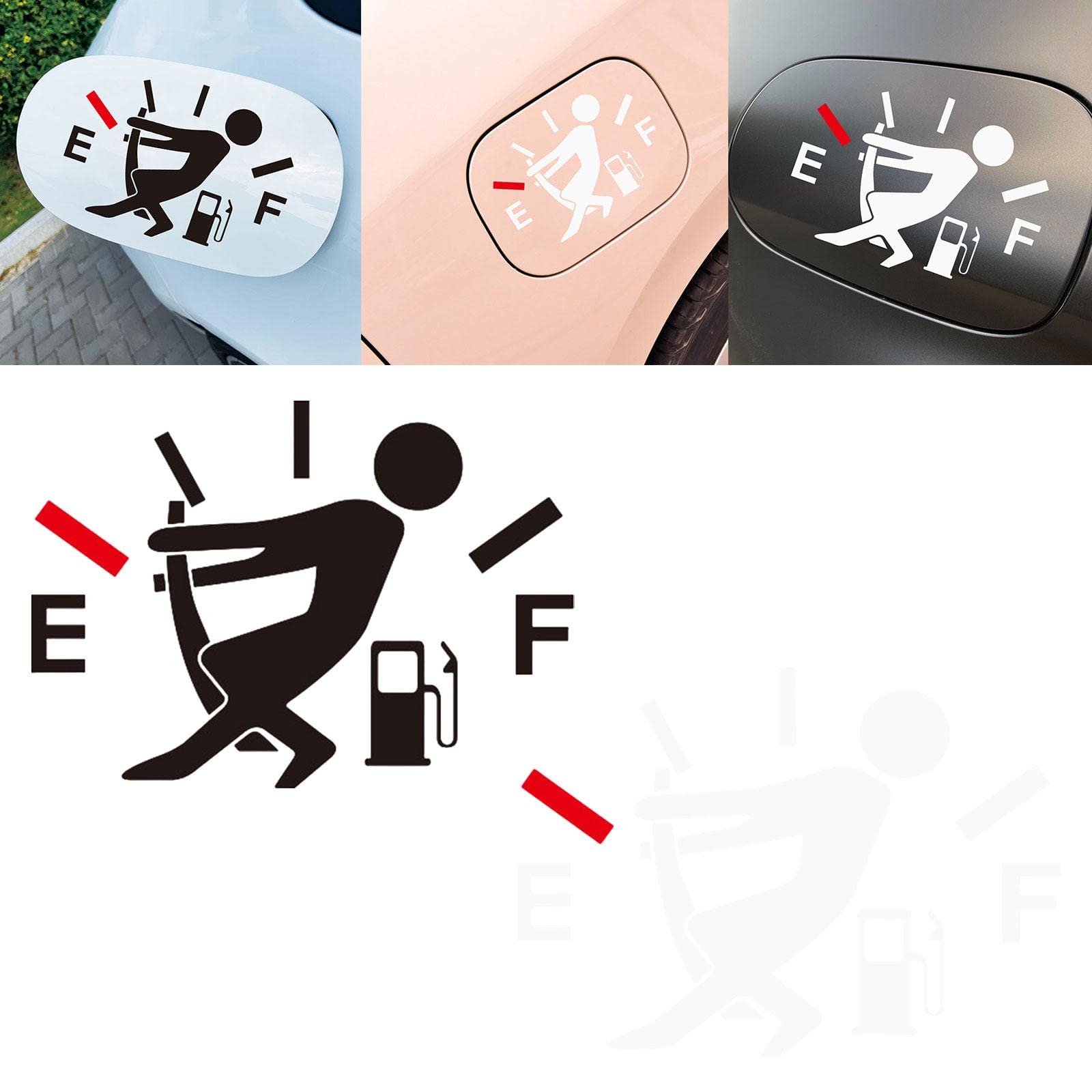 Funny Car Stickers - SECRET DESIRE Fuel Tank Cap Decals for Cars & Vehicles - Black Vinyl Decoration - Perfect for Prank Gifts & Auto Accessories Customization