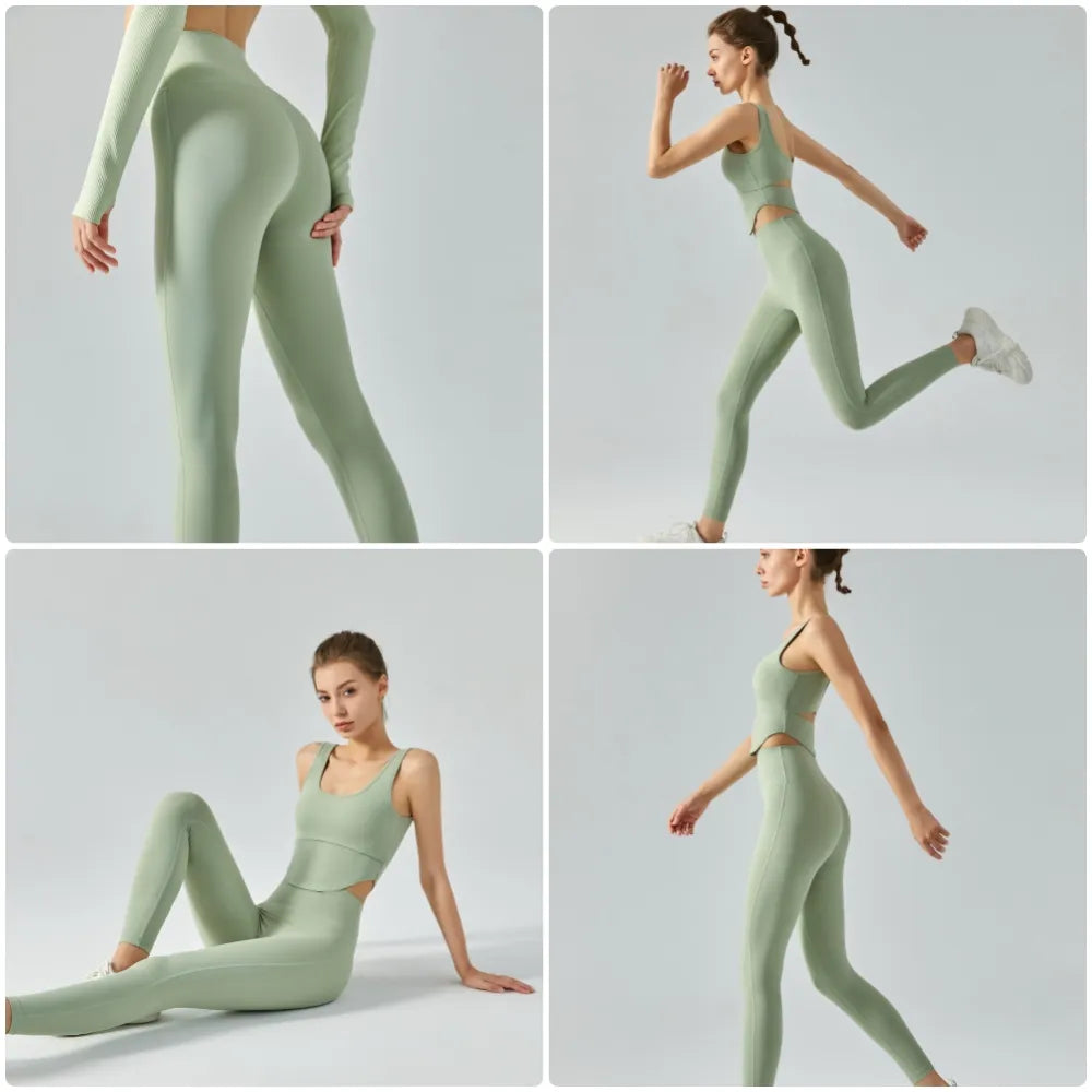 Emily Sportswear High Waist Yoga Pants - Naked Feeling Double Brushed Fabric, Butt Lifting & Tummy Control for Women - Perfect for Running, Fitness, Yoga & Everyday Wear
