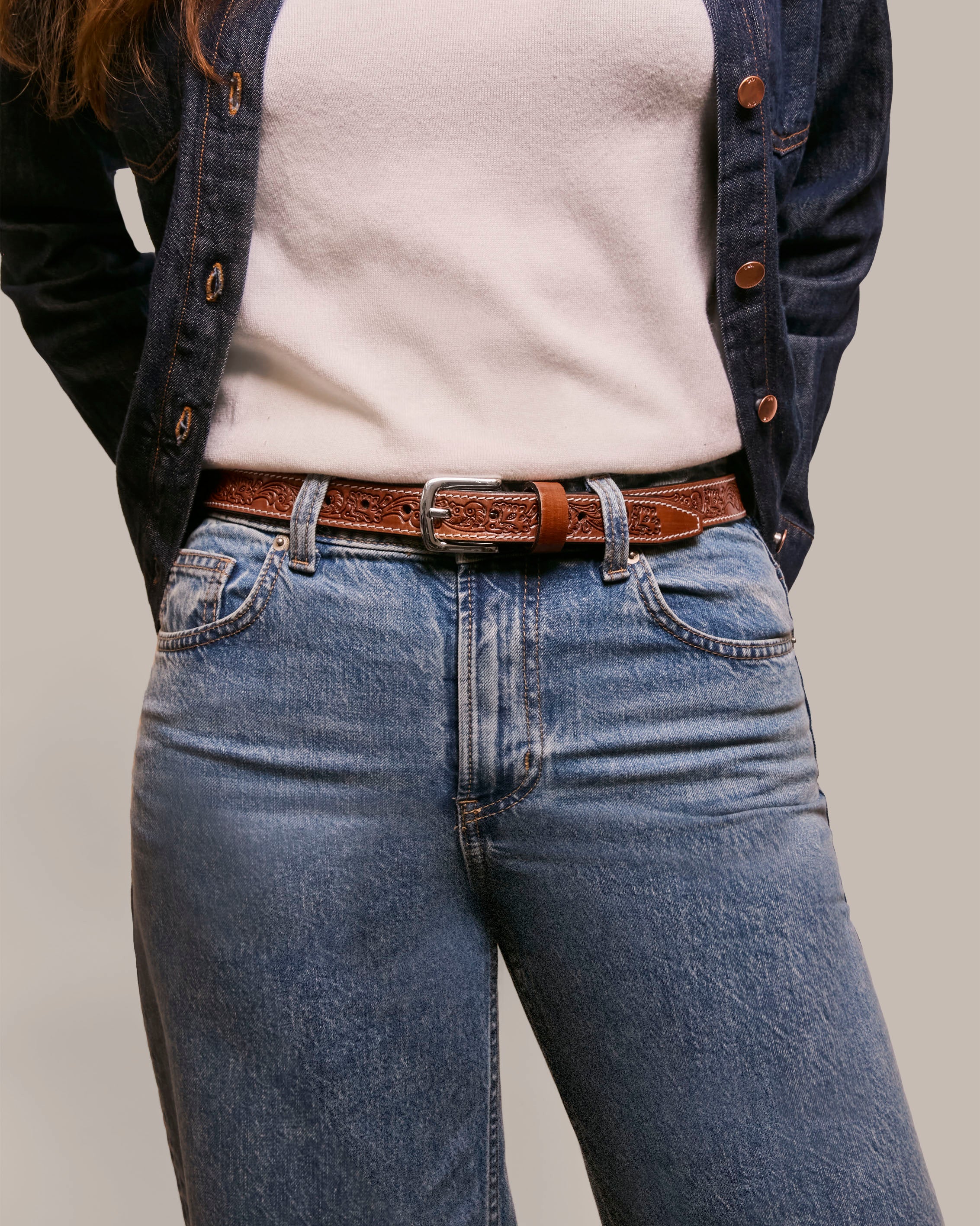 Lockport Belt for Men - Premium Leather Dress Belt with Adjustable Buckle - Perfect for Office, Business, and Formal Occasions