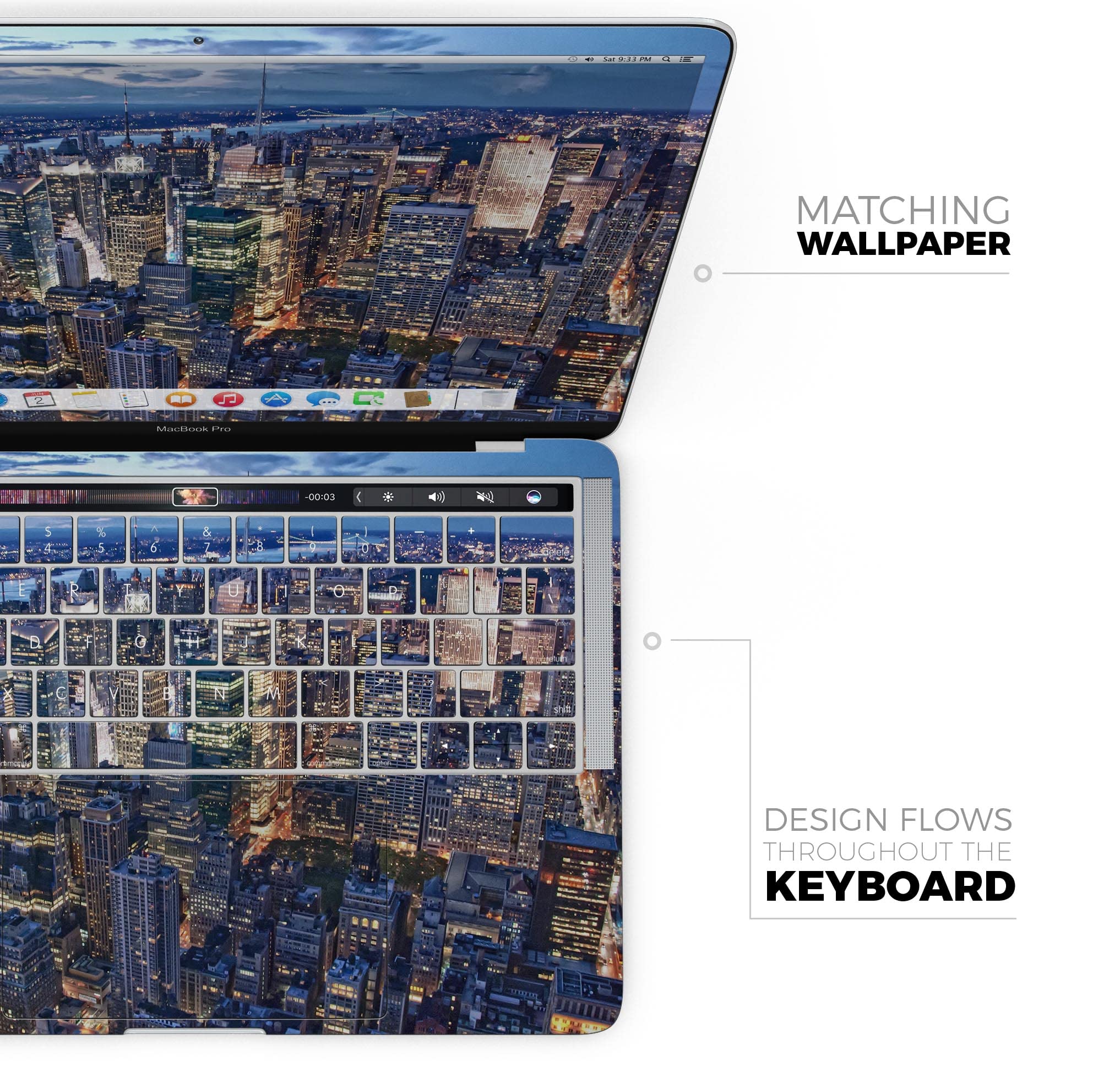 Scratch-Resistant Full-Body Decal Skin Kit for MacBook Pro 16