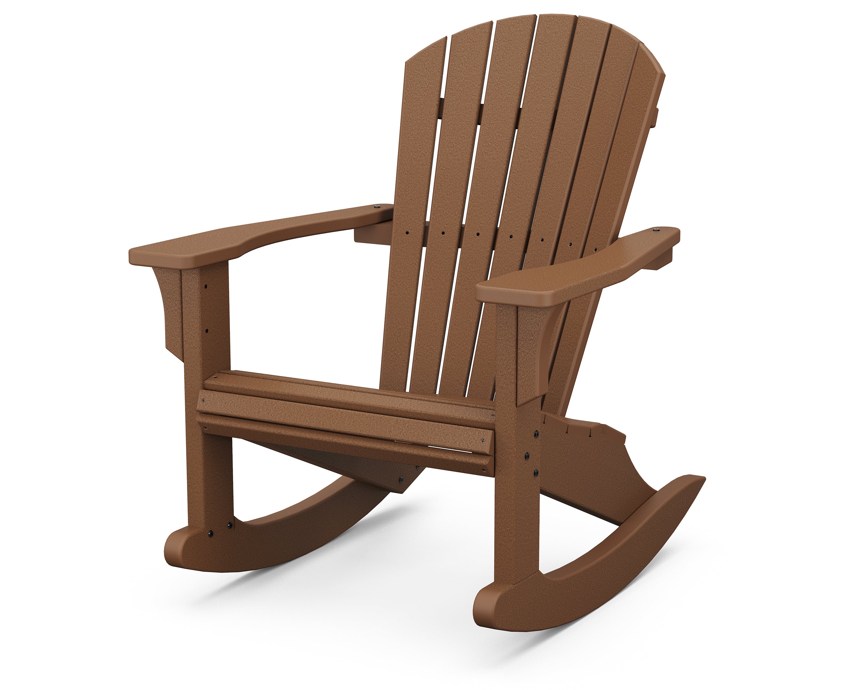 POLYWOOD Seashell Rocker - Durable Outdoor Rocking Chair for Patio, Garden, and Poolside - Weather-Resistant Poly Lumber - Perfect for Relaxing and Lounging