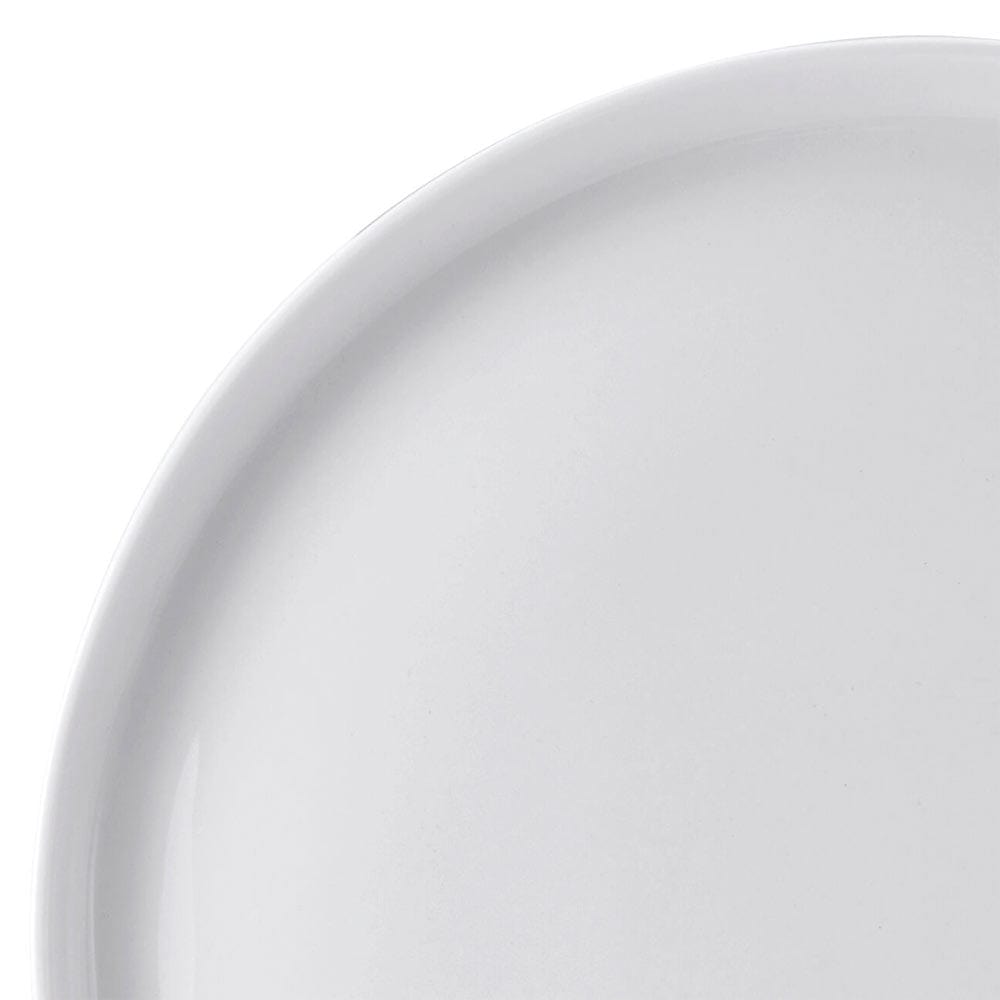 Samantha 4-Piece Dinner Plate Set - Elegant Porcelain Plates for Fine Dining, Everyday Meals & Entertaining - Perfect for Restaurants, Home Kitchens & Special Occasions