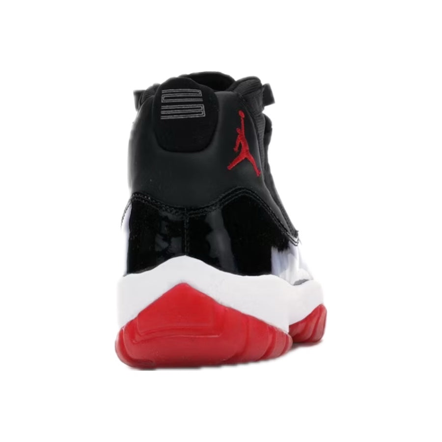 Original Air Jordan 11 Retro Playoffs 2001 Sneakers - Black/True Red/White Colorway - Men's Basketball Shoes for Court Performance & Street Style