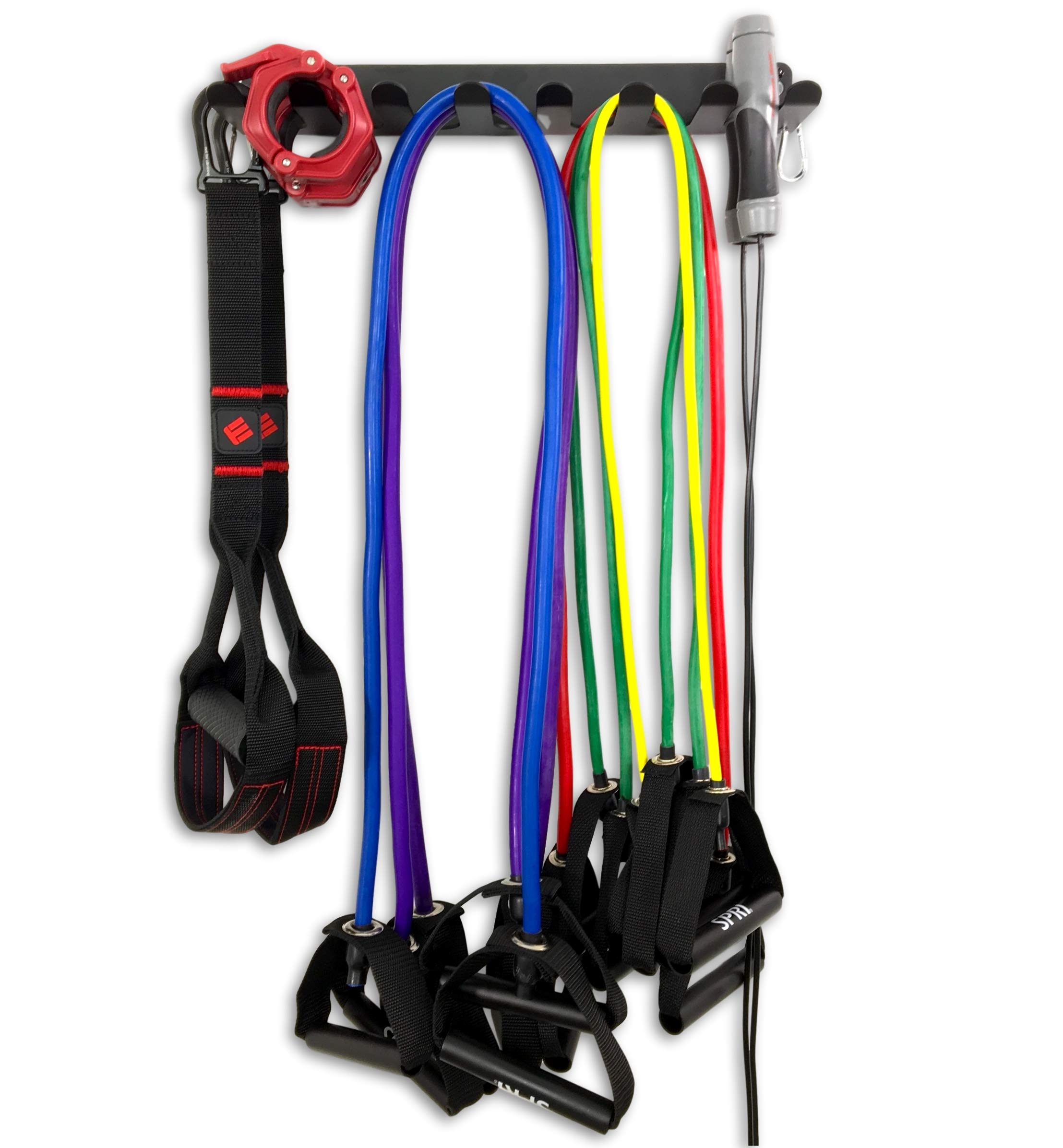 StoreYourBoard Heavy Duty Wall Mount Gym Equipment Organizer - Metal Storage Rack for Workout Bands, Jump Ropes, Yoga Mats & Foam Rollers | Perfect for Home Gym, Garage Fitness Equipment Organization & Small Space Workout Storage
