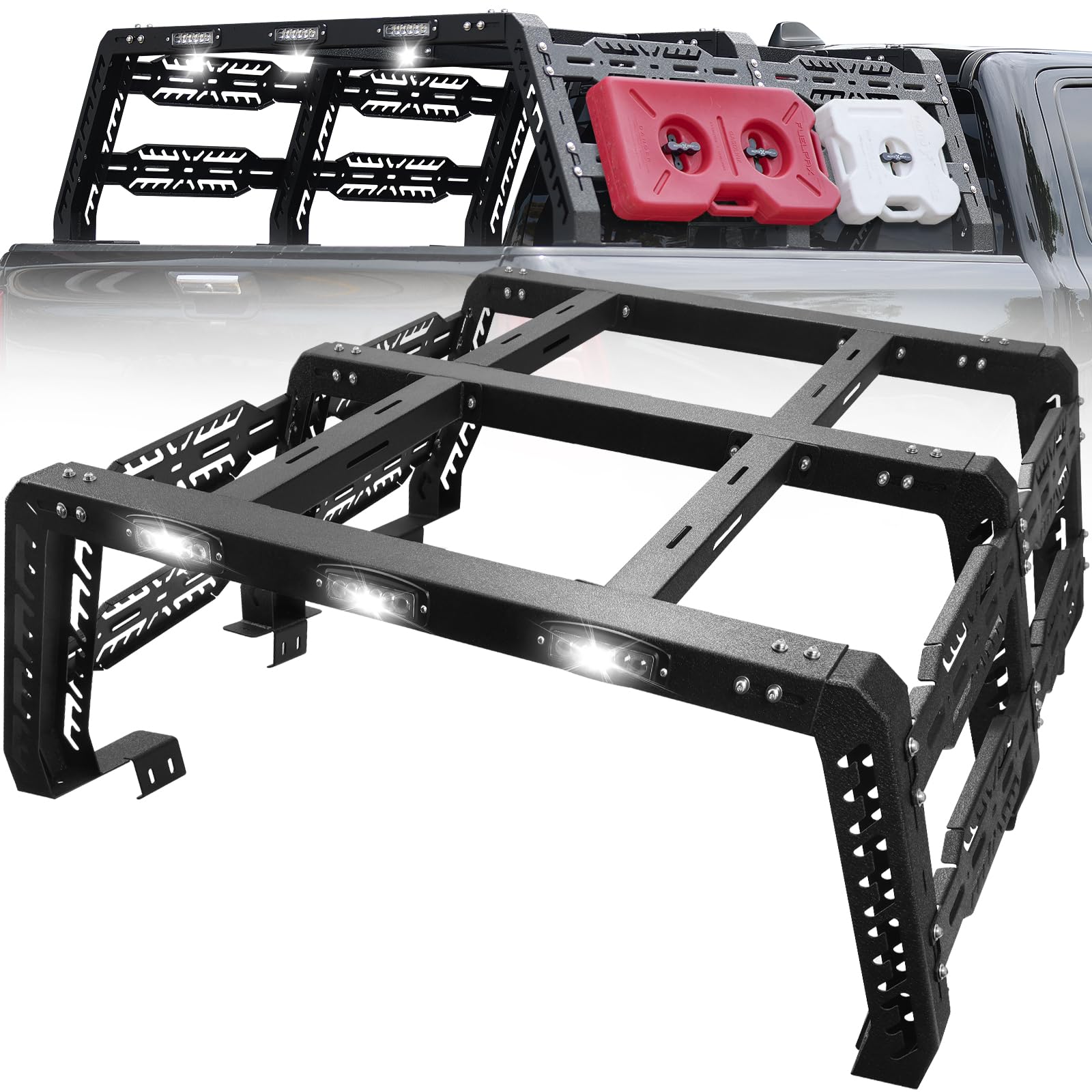 Heavy Duty Overland Truck Bed Rack for Full Size Pickups - 21