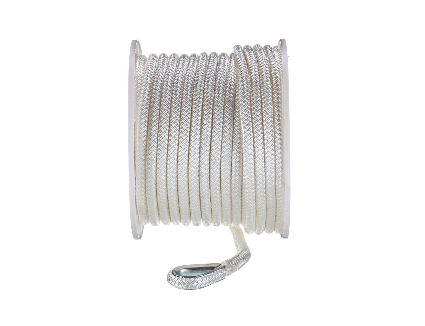 Seachoice Premium Double-Braid Boat Anchor Rope - Heavy Duty Marine-Grade Nylon Rope for Boating, Docking & Mooring - Ideal for Sailboats, Yachts & Fishing Vessels