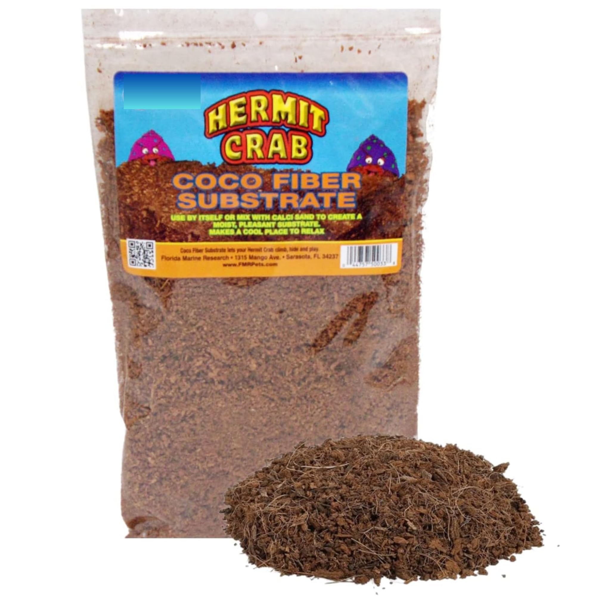 Natural Terrarium Supplies for Hermit Crabs & Reptiles - 2lb Loose Coconut Fiber Substrate, Sand Bag & Scooper Sifter Kit | Bulk Reptile Habitat Accessories | Perfect for Hermit Crab Tanks, Bearded Dragon Enclosures & Reptile Terrariums