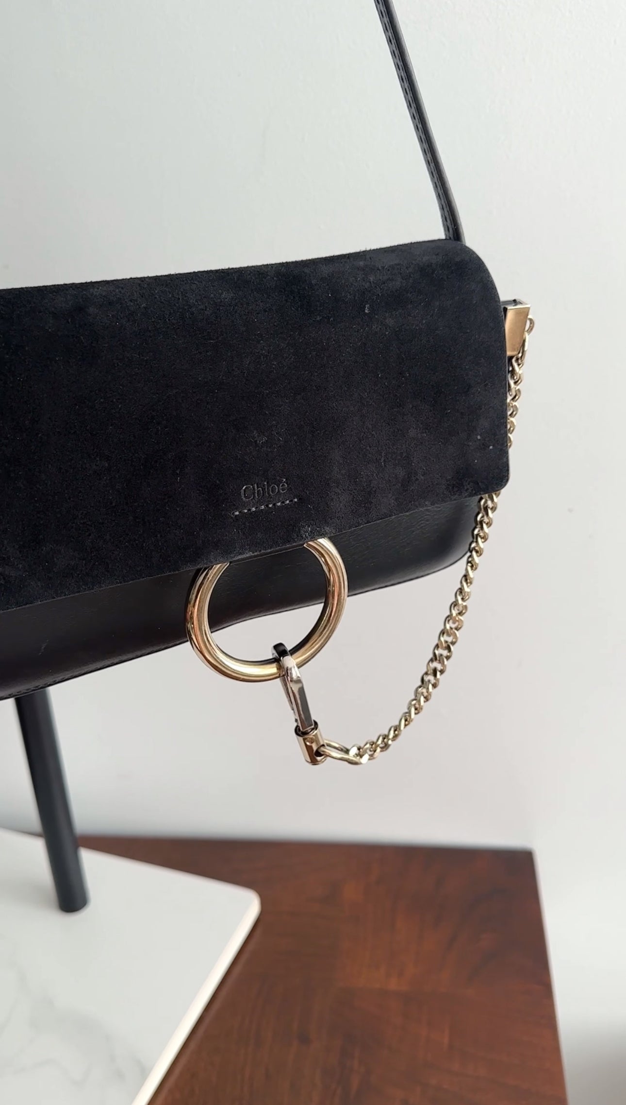 Chloe Faye Small East West Crossbody Bag - Genuine Suede Leather Handbag for Women | Perfect for Date Night, Office & Travel Accessories