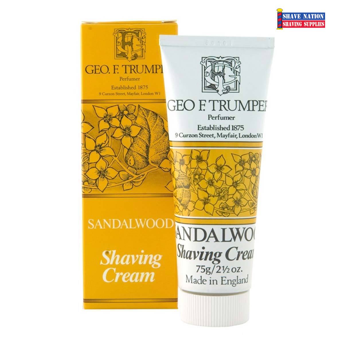 Geo F Trumper Luxury Shaving Cream Tube for Men - Premium British Grooming for Sensitive Skin - Perfect for Travel & Daily Shaving Routine