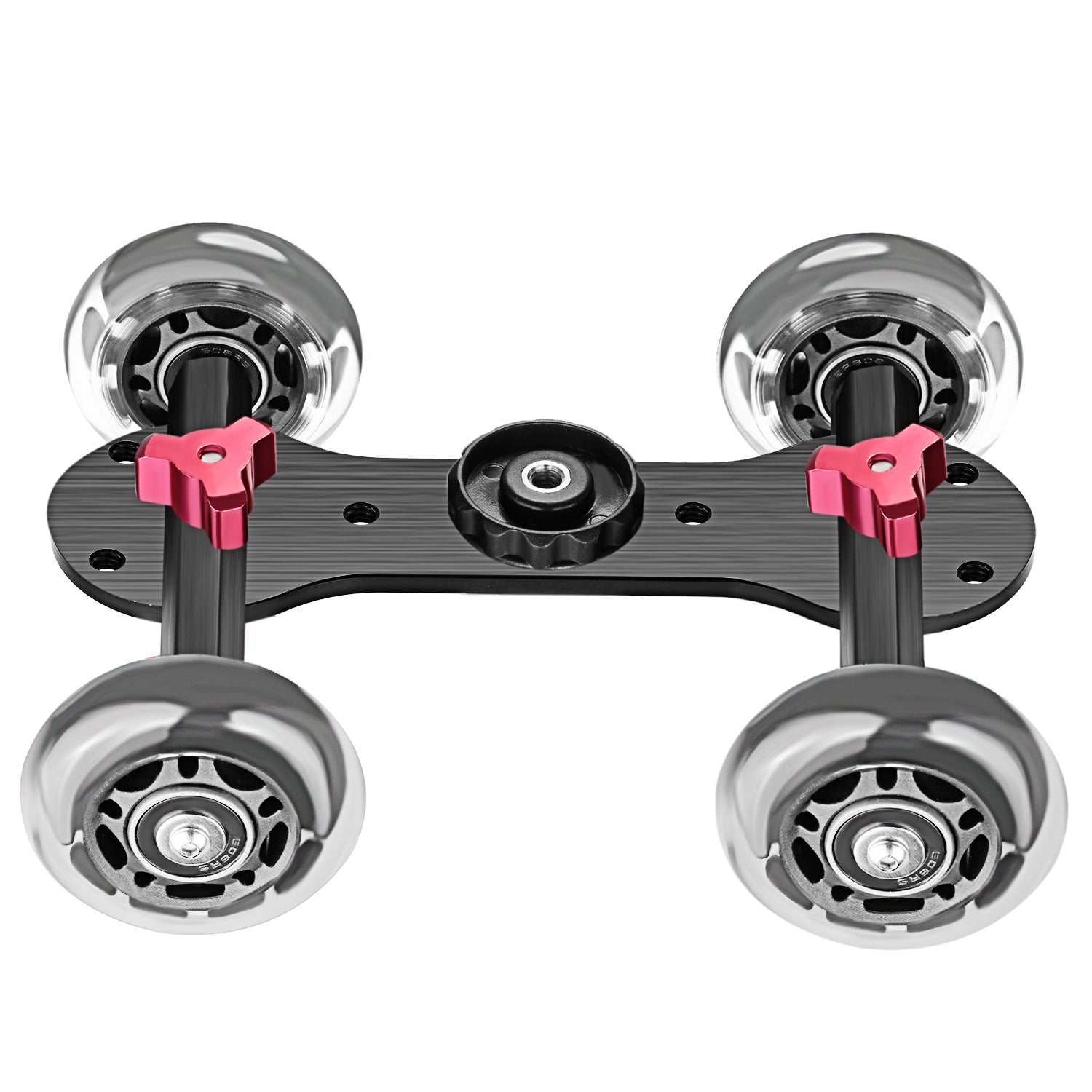 NEEWER Black Camera Table Dolly Slider - Smooth 360° Rolling Motion for DSLR, Mirrorless & Video Cameras - Perfect for Product Photography, Vlogging & Film Making