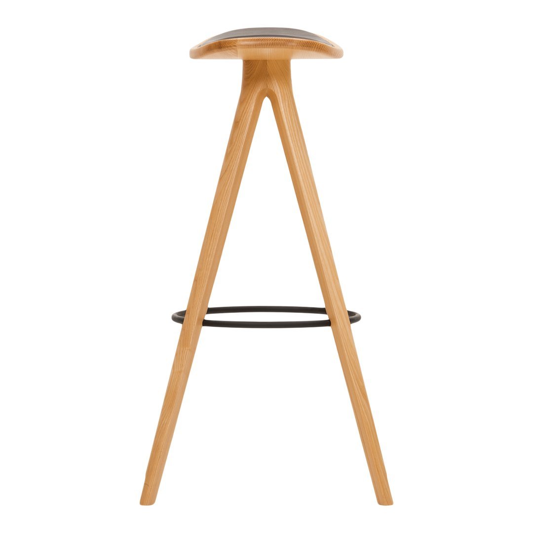Michael Poulsen Bctd Bar Stool by Conde House - Modern Wooden Counter Height Stool for Kitchen Island, Breakfast Nook & Home Bar Decor