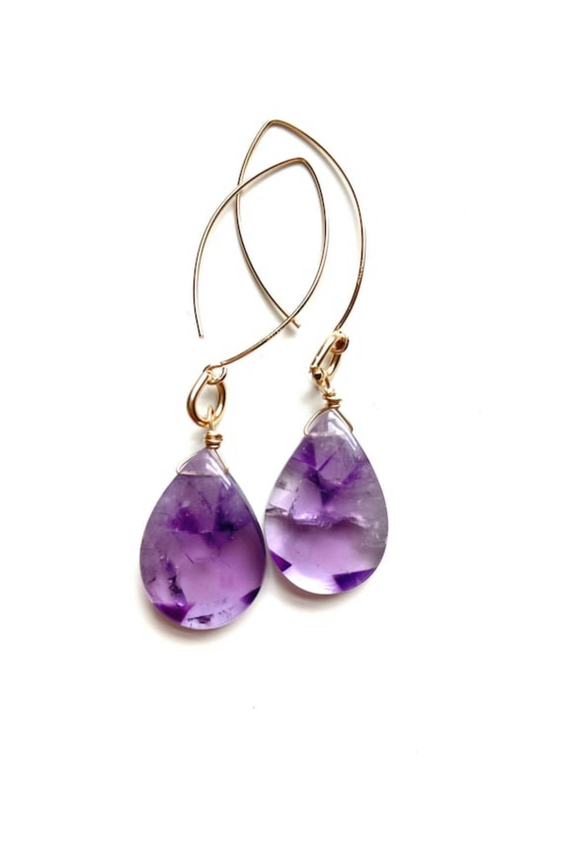 Stunning Amethyst Statement Earrings for Women - Elegant Purple Gemstone Dangle Earrings | Perfect for Parties, Weddings & Special Occasions