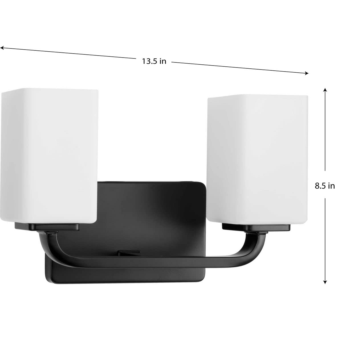 Progress Lighting P300369-31M Cowan Bathroom Vanity Light Fixture in Matte Black - Perfect for Bathroom, Powder Room, and Dressing Area Lighting