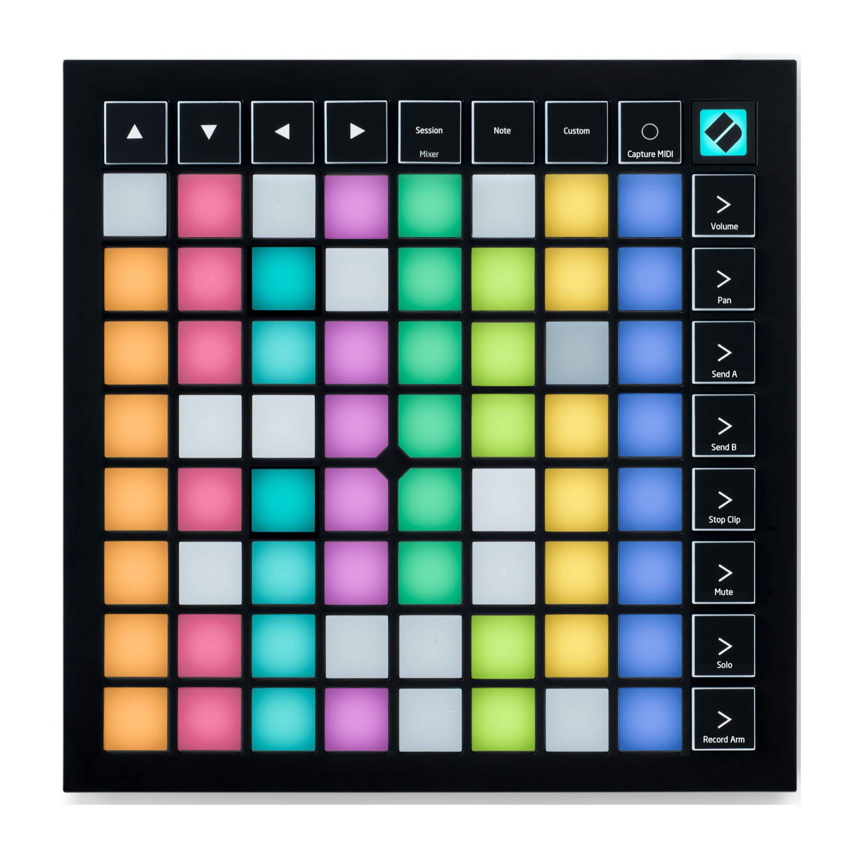 Novation Launchpad X MIDI Grid Controller for Ableton Live - 64 RGB Pads with USB 3.0 4-Port Hub (2-Pack) - Perfect for Music Production, Live Performance & DJing