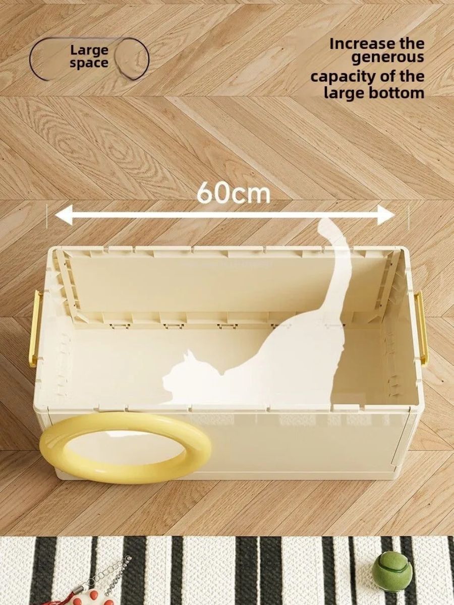 Multi-Functional Cat Scratching Post with Hidden Storage - Durable Cardboard Cat Scratcher & Toy for Indoor Cats - Perfect for Small Spaces, Playtime & Furniture Protection