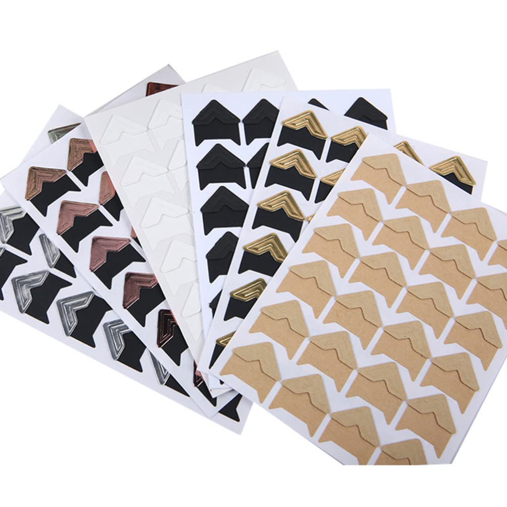 13 Sheets DIY Photo Album Accessories - Acid-Free Photo Mounting Stickers & Self-Adhesive Paper Corners for Scrapbooking, Card Making, and Memory Preservation - Perfect for Wedding Albums, Baby Books, and Craft Projects