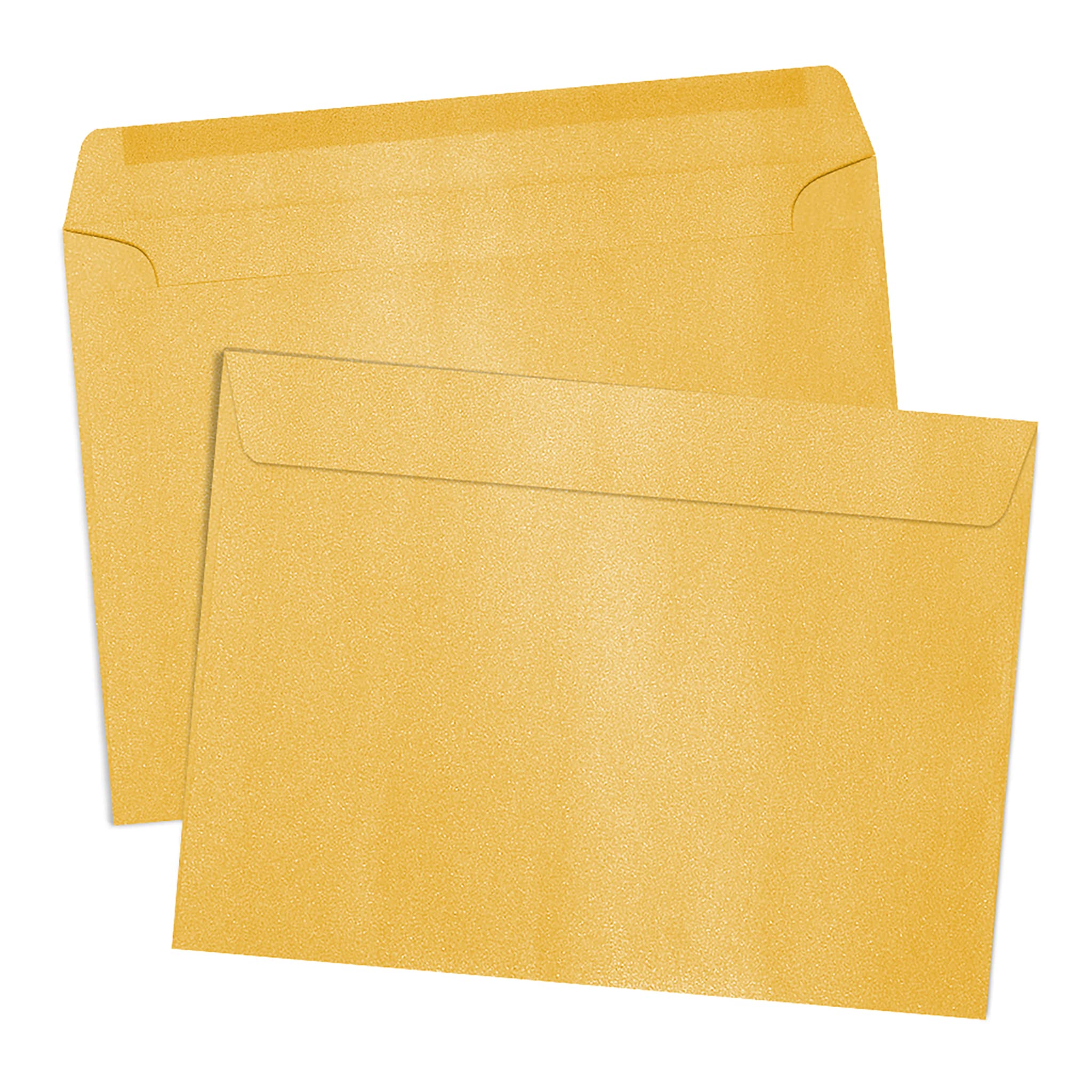 LUXPaper 9 x 12 Gold Metallic Booklet Envelopes - 80lb Text Weight (Pack of 250) | Premium Stationery for Wedding Invitations, Business Mailers & Greeting Cards
